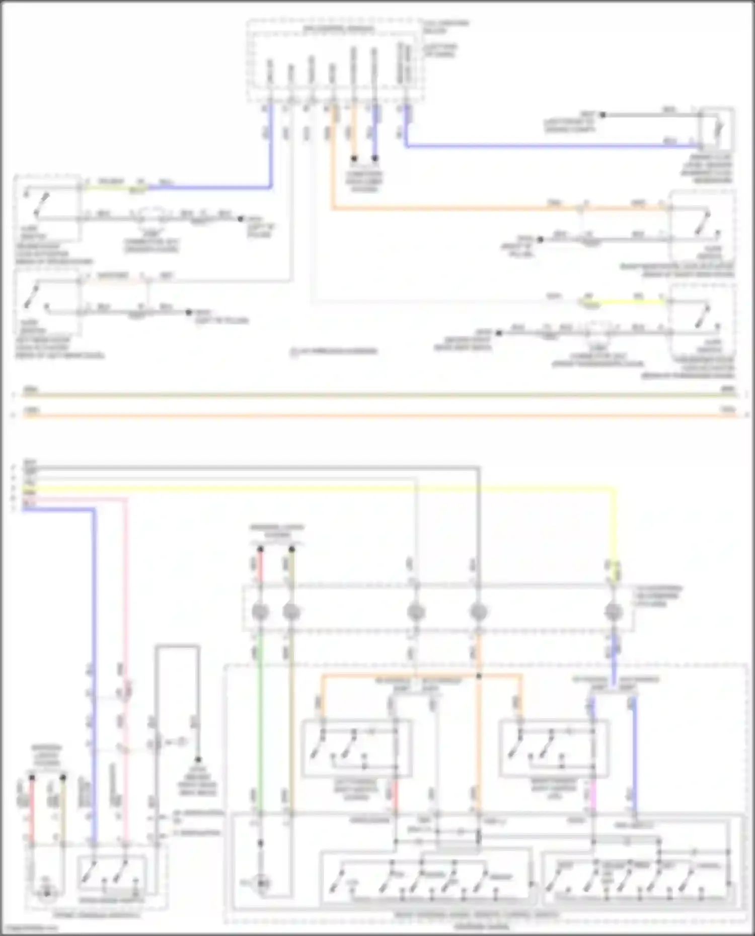 Wiring diagram cruise on/ off for Kia K5 III facelift (2023-2024) (1 of 2)