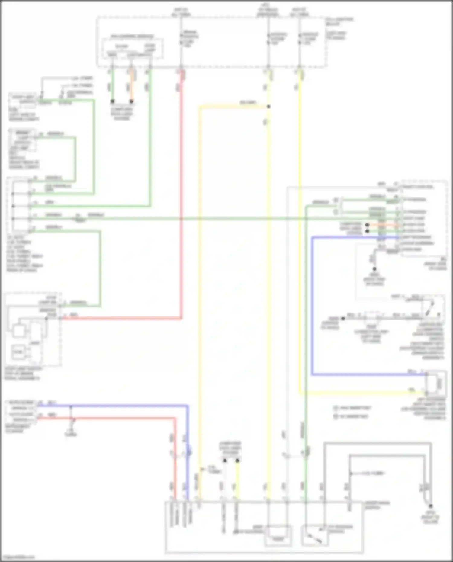 Wiring diagram door warning sw for Kia K5 III facelift (2023-2024) (3 of 3)
