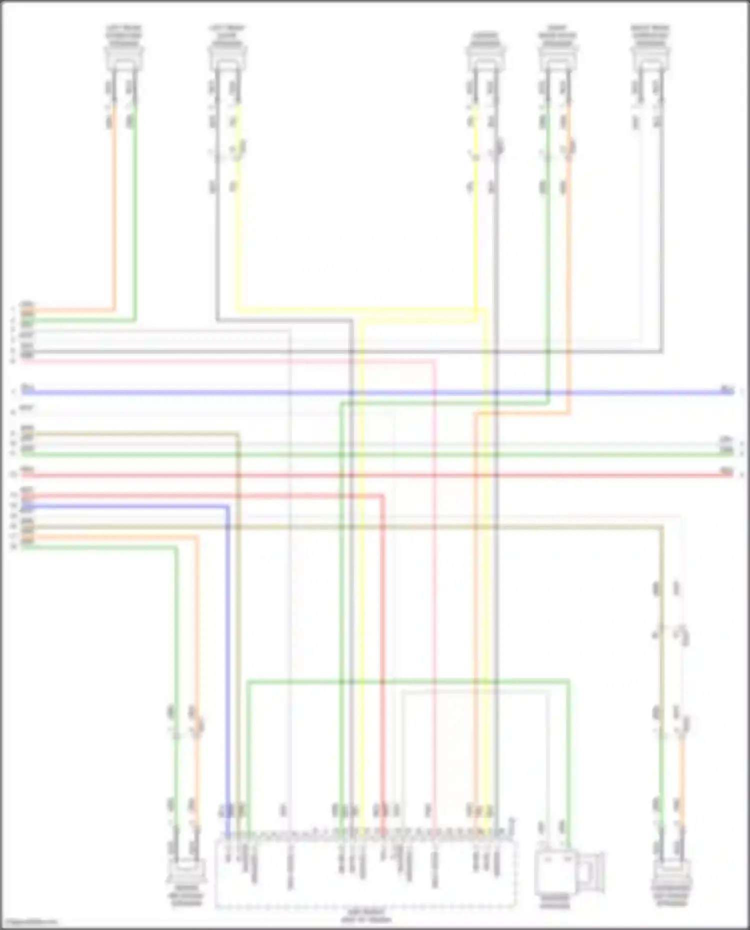 Wiring diagram driver mid range speaker for Kia K5 III facelift (2023-2024) (1 of 3)