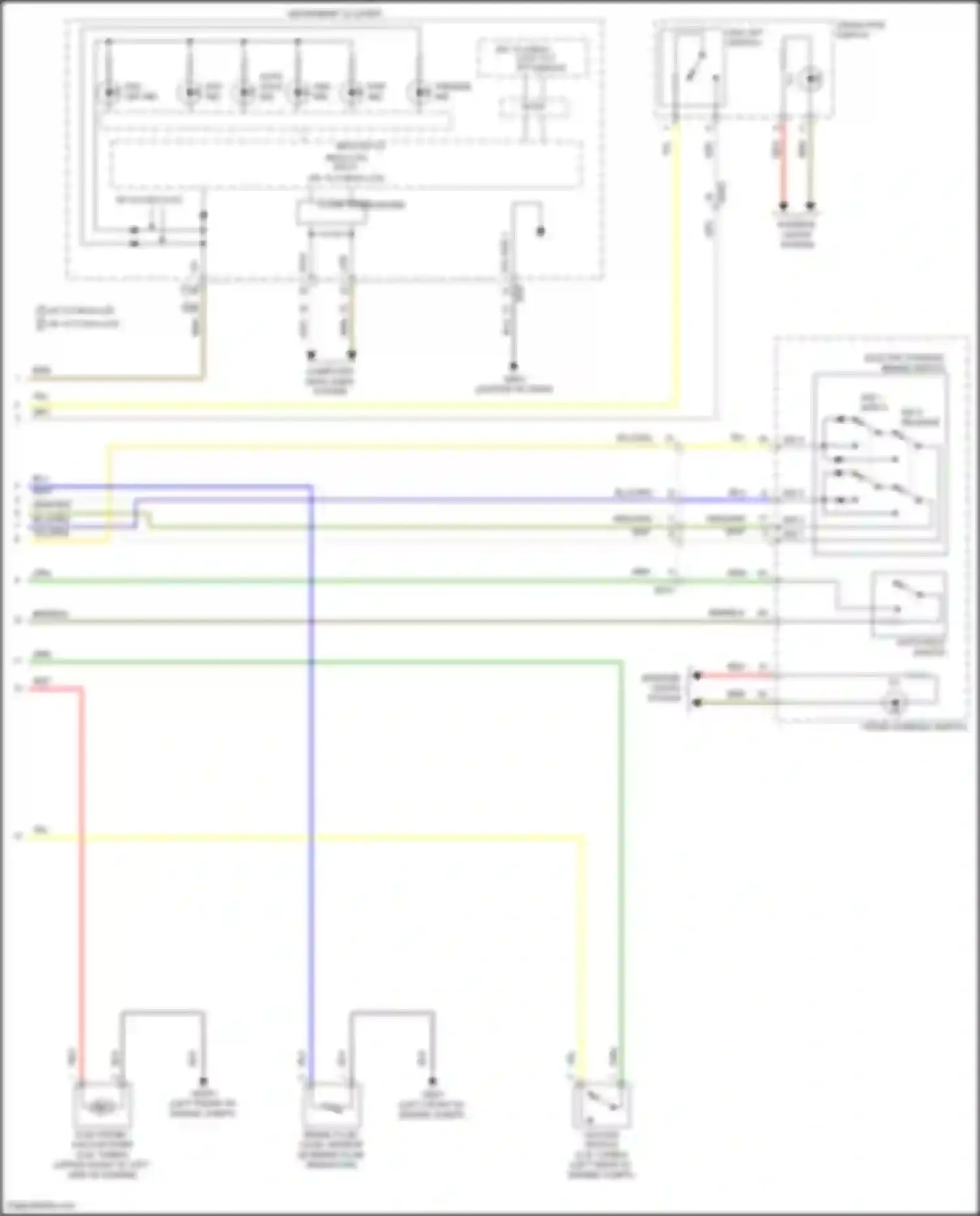 Wiring diagram esc off ind for Kia K5 III facelift (2023-2024) (1 of 2)