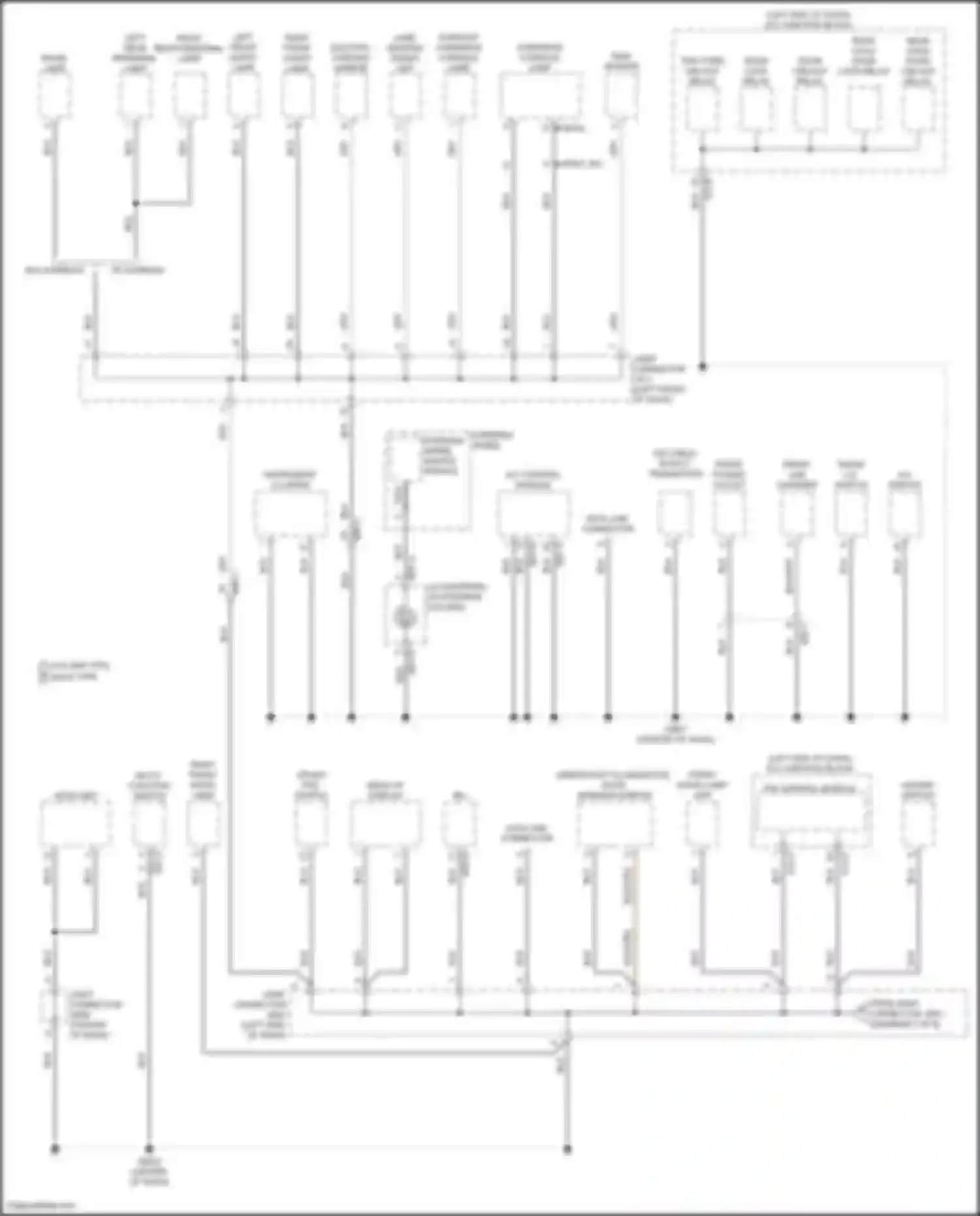 Wiring diagram ignition key illumination, door warning switch for Kia K5 III facelift (2023-2024) (2 of 3)