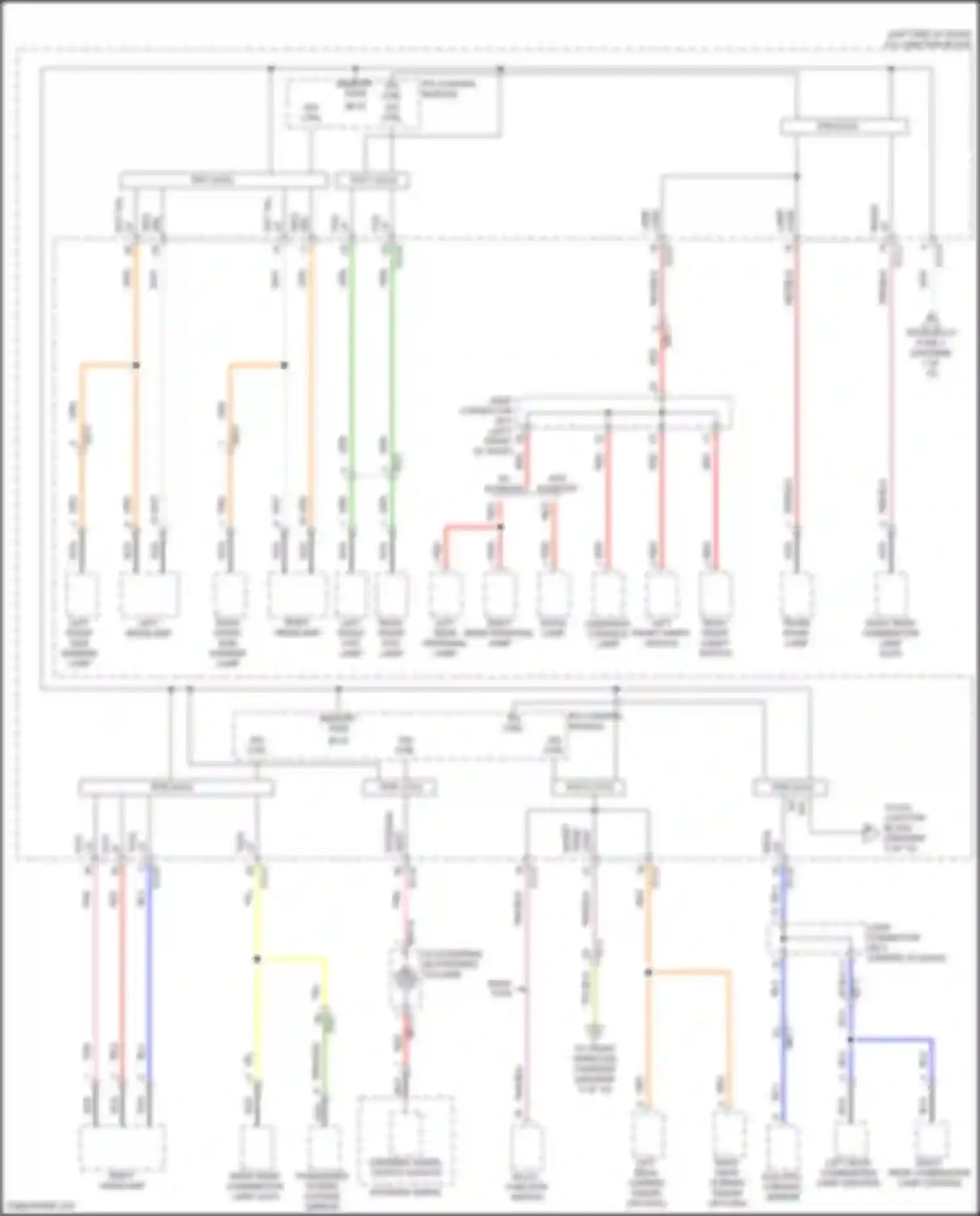 Wiring diagram left front fog lamp for Kia K5 III facelift (2023-2024) (4 of 4)