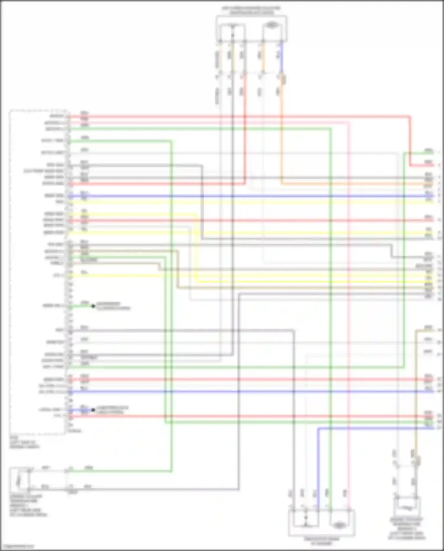 Wiring diagram motor shield for Kia K5 III facelift (2023-2024) (2 of 2)