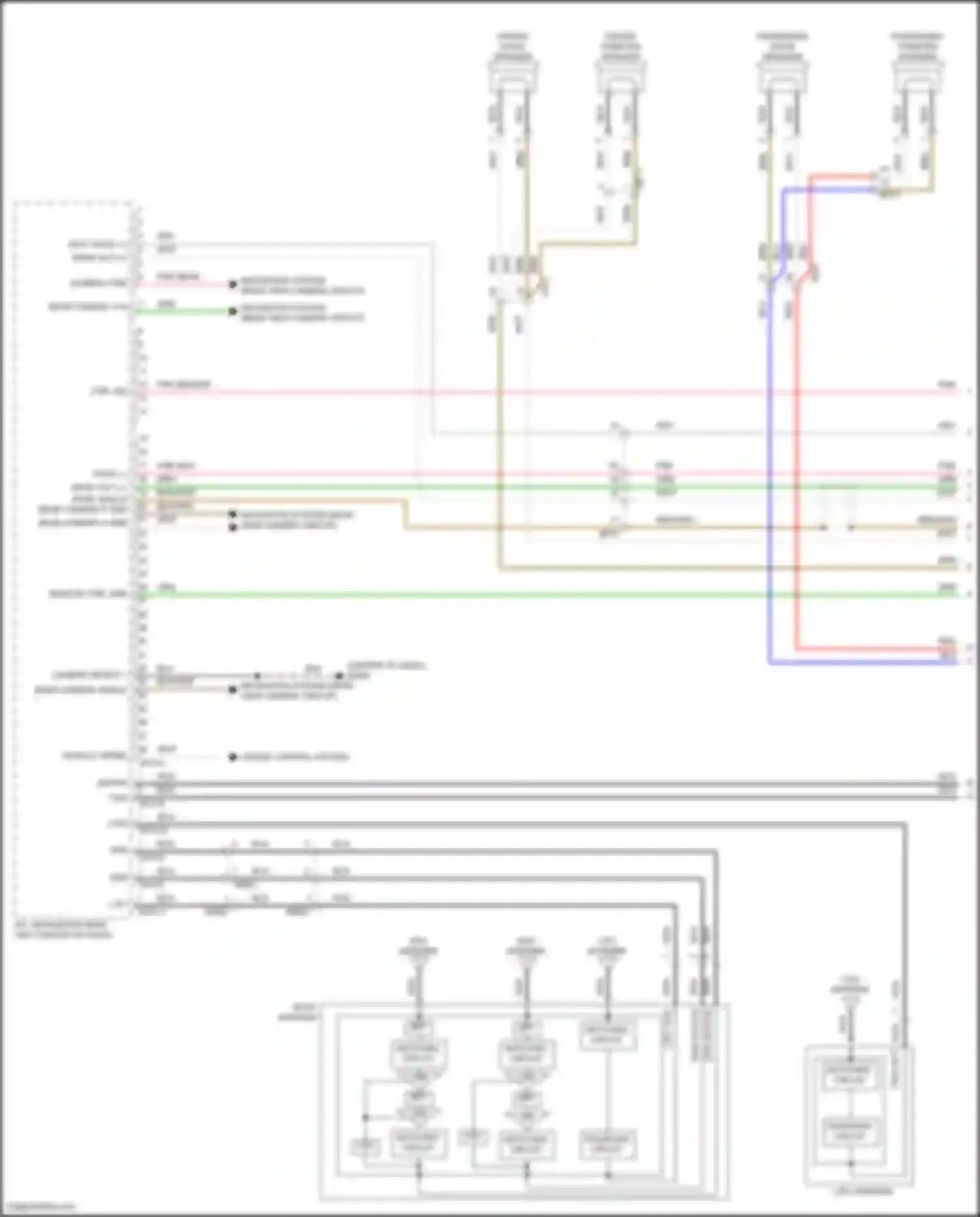 Wiring diagram passenger door speaker for Kia K5 III facelift (2023-2024) (1 of 6)