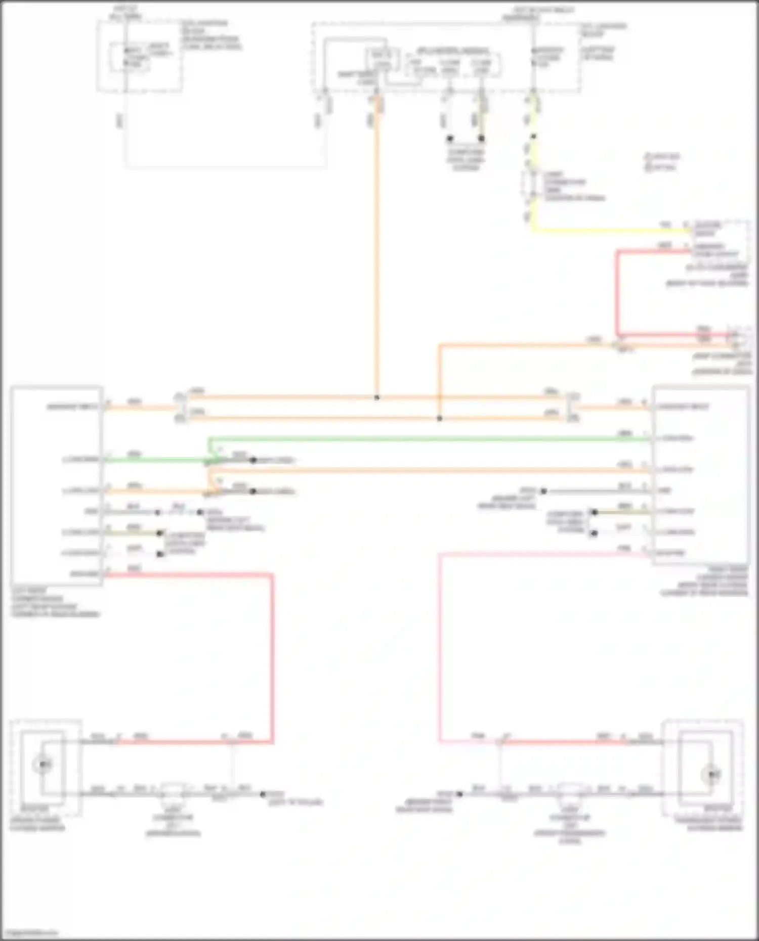 Wiring diagram passenger power outside mirror for Kia K5 III facelift (2023-2024) (1 of 11)