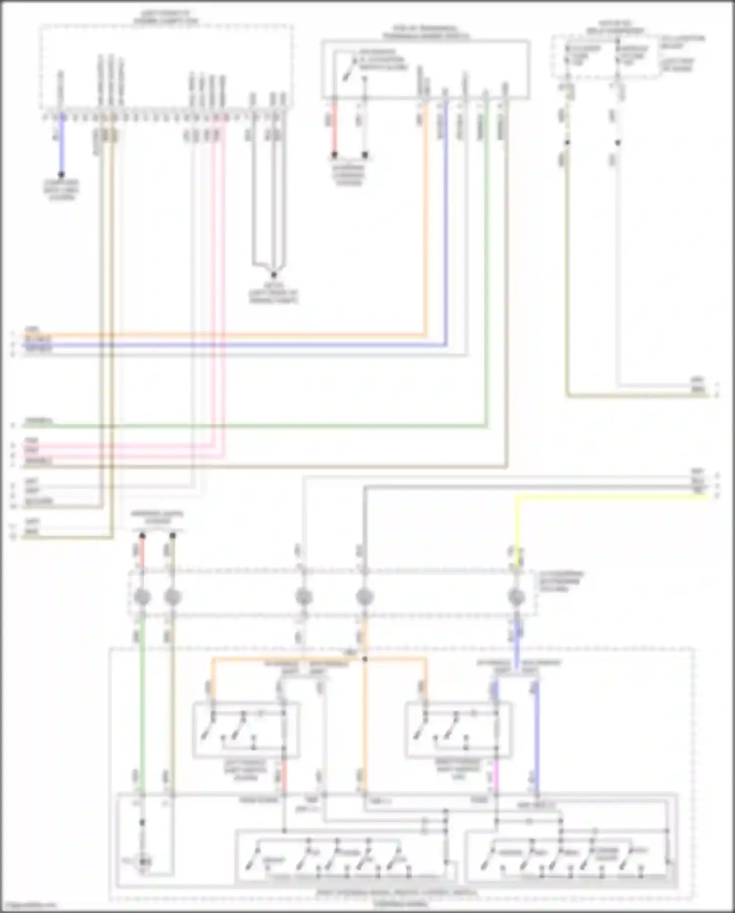 Wiring diagram p/n switch for Kia K5 III facelift (2023-2024) (1 of 2)