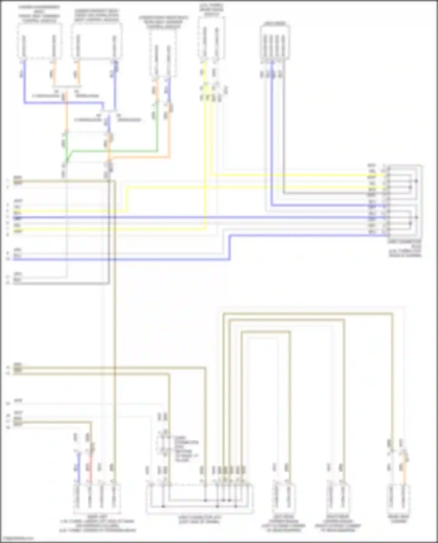 Wiring diagram rear seat warmer control module for Kia K5 III facelift (2023-2024) (1 of 5)