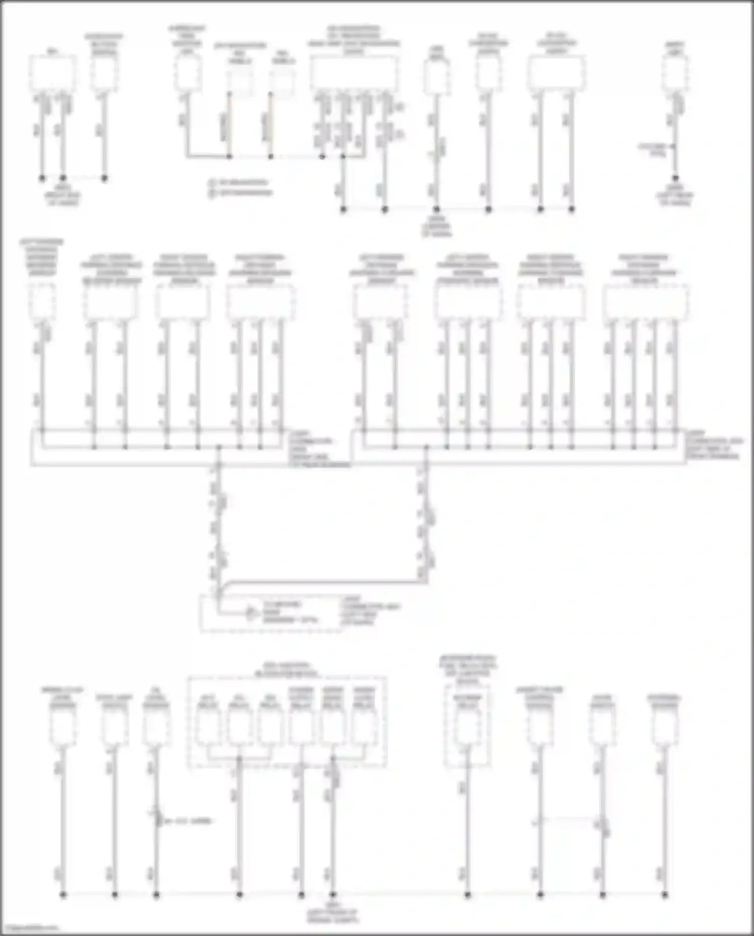 Wiring diagram right center parking distance warning reverse sensor for Kia K5 III facelift (2023-2024) (1 of 1)