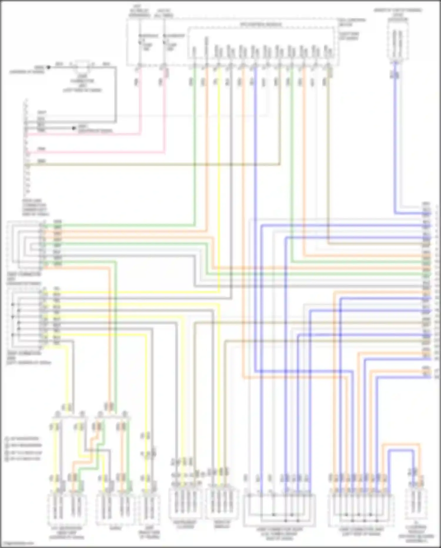 Wiring diagram sunroof 2 fuse for Kia K5 III facelift (2023-2024) (1 of 3)