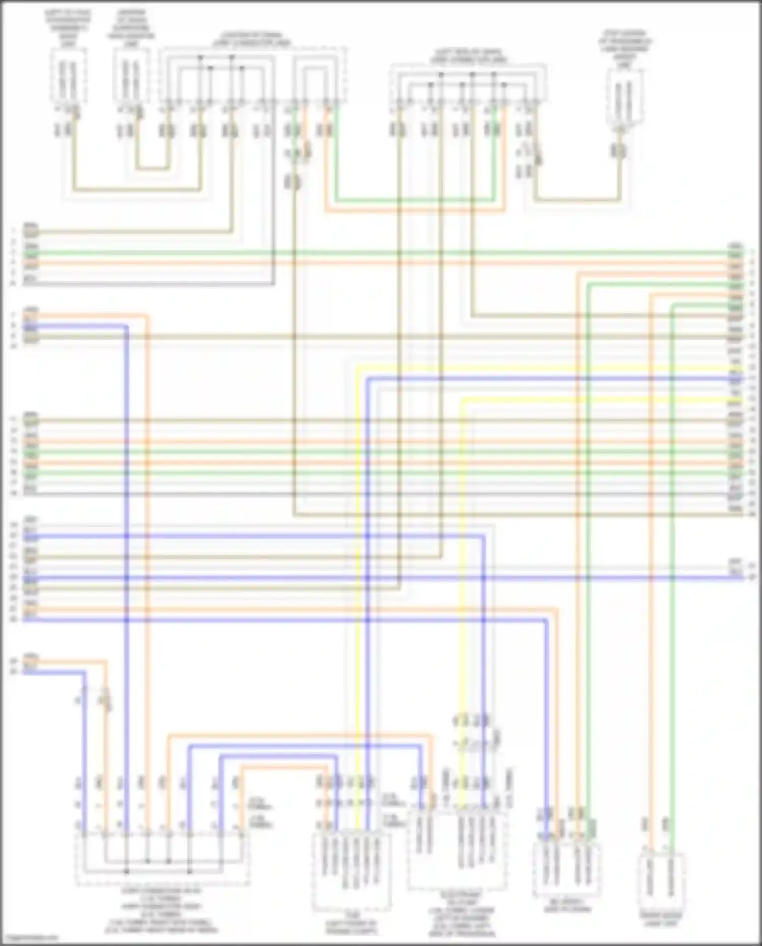 Wiring diagram surround view monitor unit for Kia K5 III facelift (2023-2024) (1 of 11)