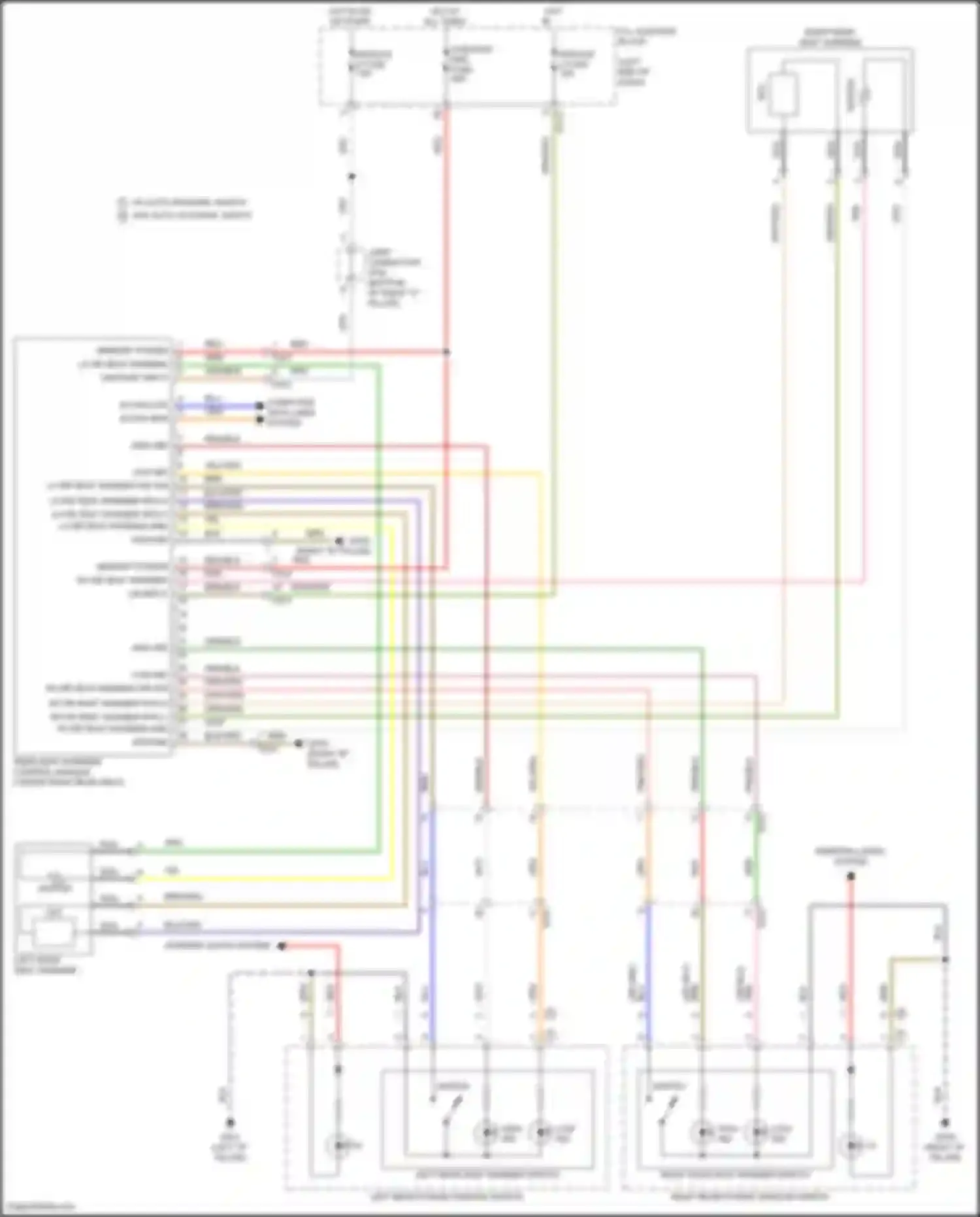 Wiring diagram w/o auto up/down, safety for Kia K5 III facelift (2023-2024) (8 of 8)