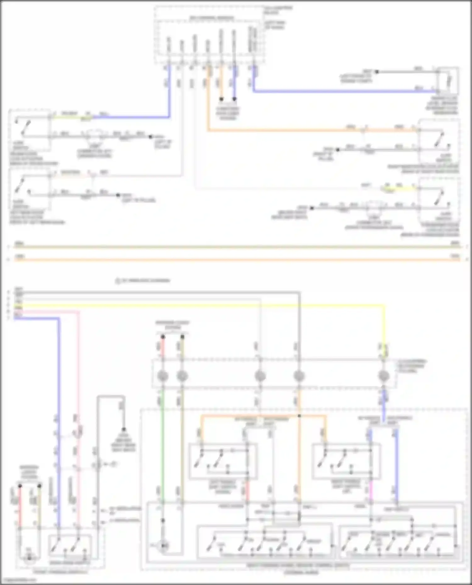 Wiring diagram yel/blk for Kia K5 III facelift (2023-2024) (6 of 19)