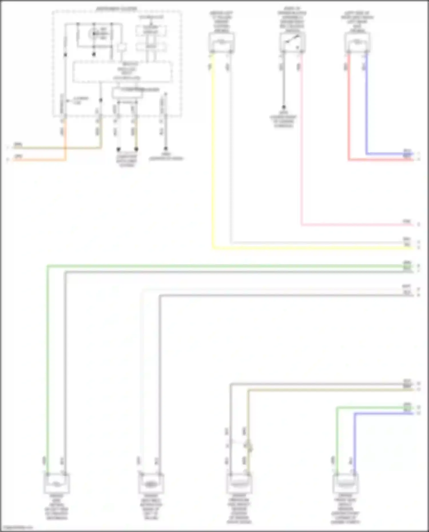 Wiring diagram 12.3 inch lcd for Kia K5 III (2019-2023) (10 of 15)