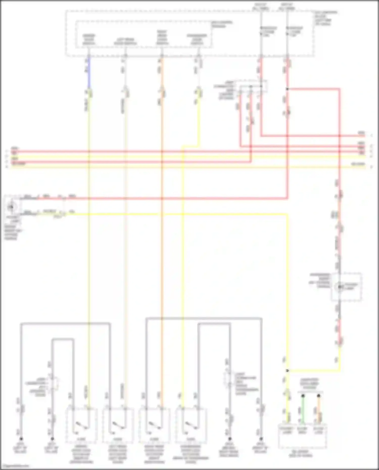 Wiring diagram ajar sw for Kia K5 III (2019-2023) (1 of 5)