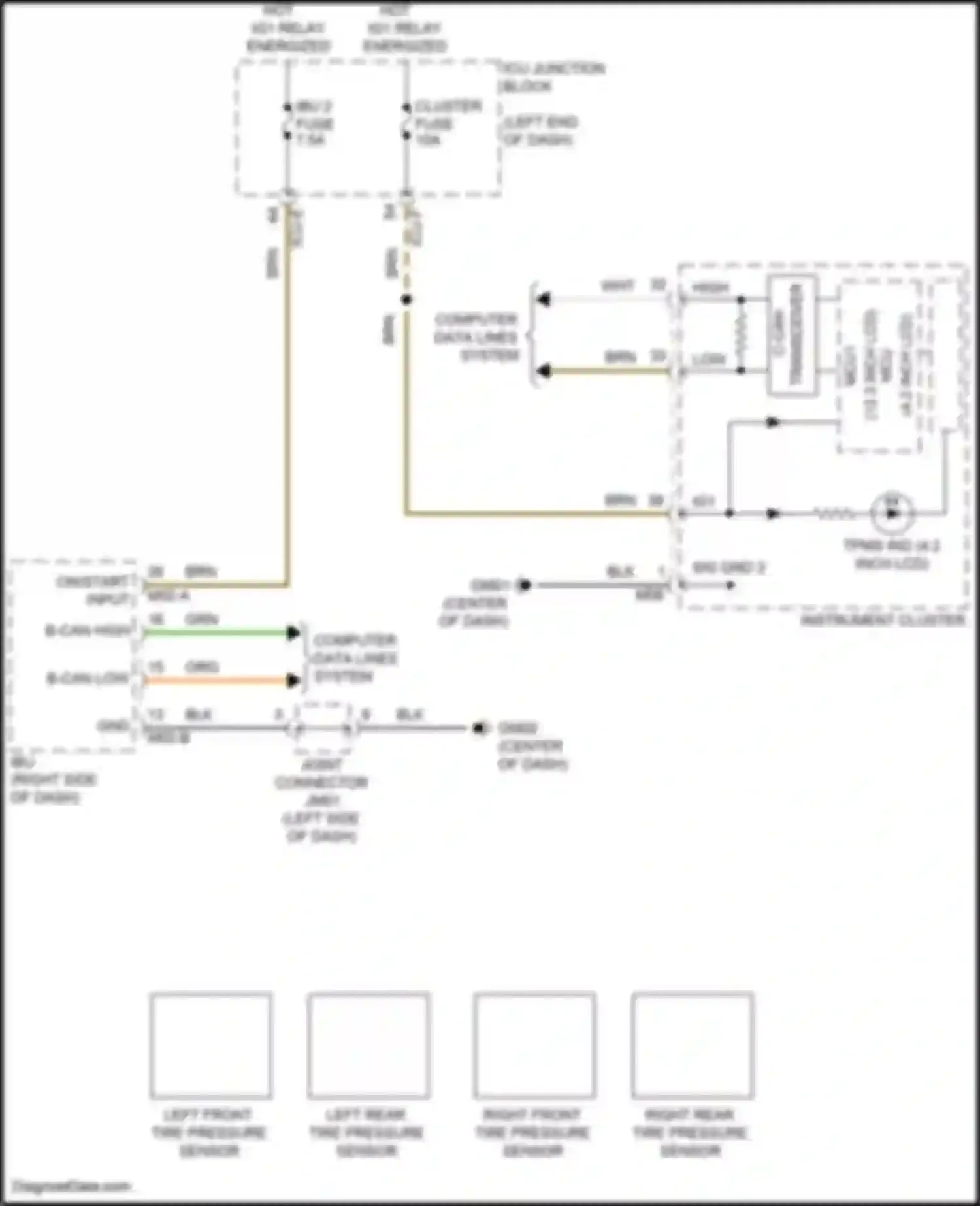 Wiring diagram computer data lines system for Kia K5 III (2019-2023) (50 of 92)