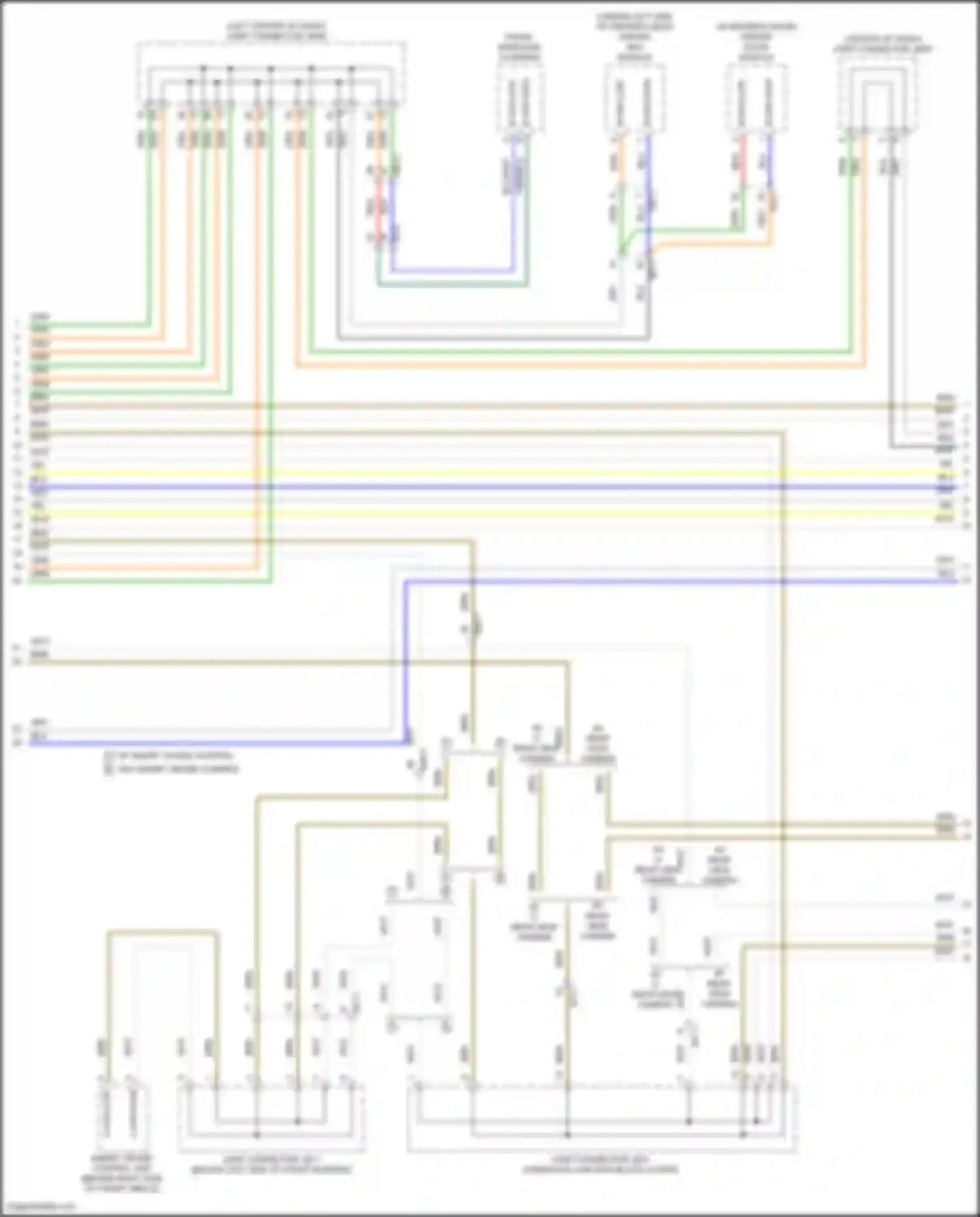 Wiring diagram driver door module for Kia K5 III (2019-2023) (1 of 5)