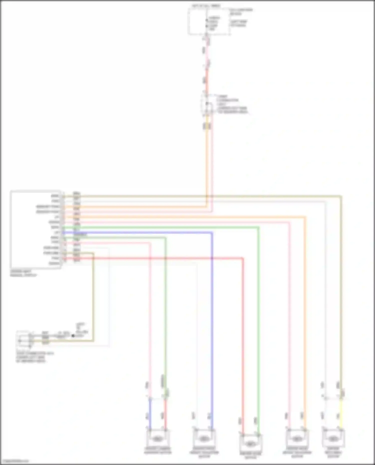Wiring diagram driver reclining motor for Kia K5 III (2019-2023) (1 of 2)