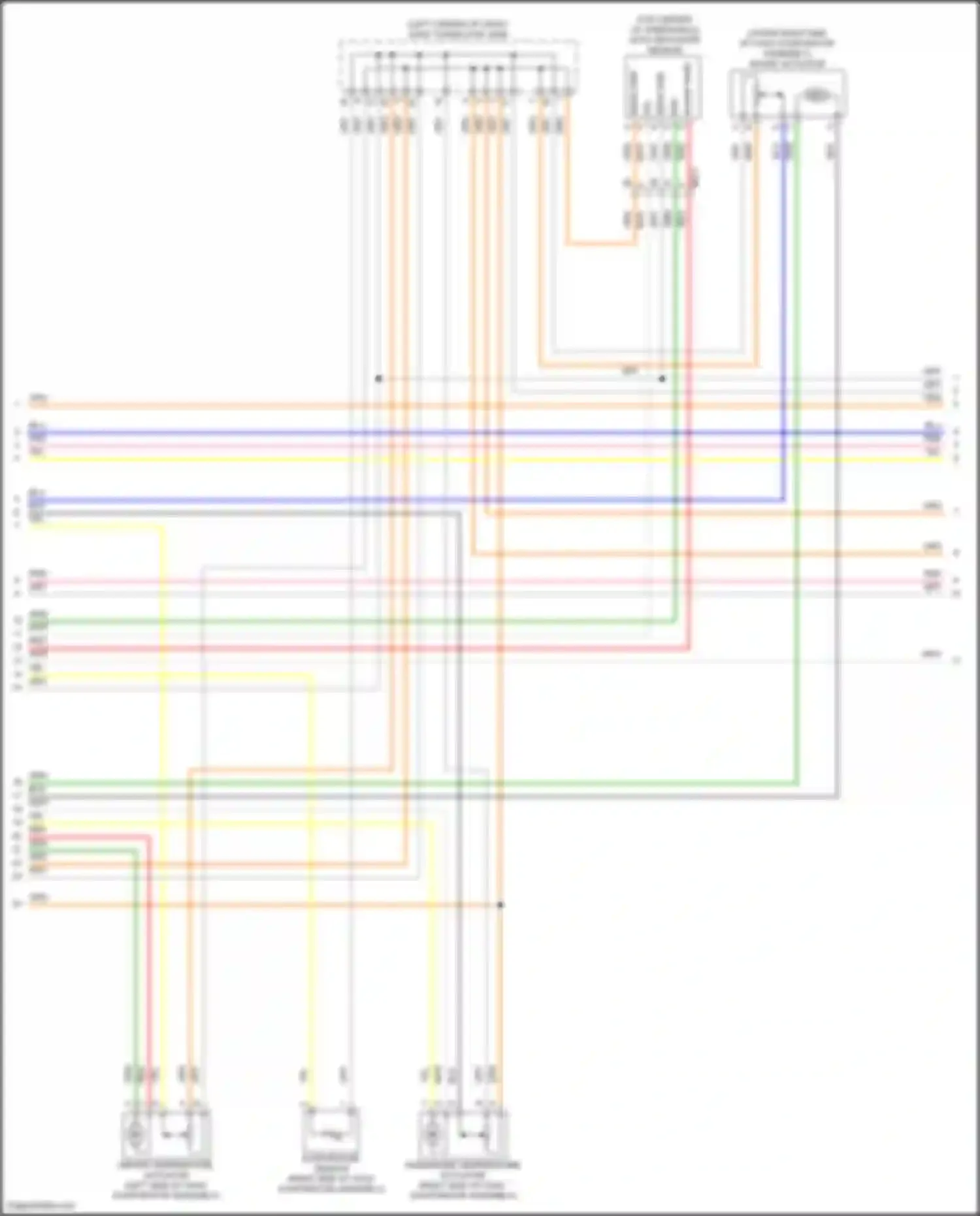 Wiring diagram driver temperature actuator for Kia K5 III (2019-2023) (1 of 1)