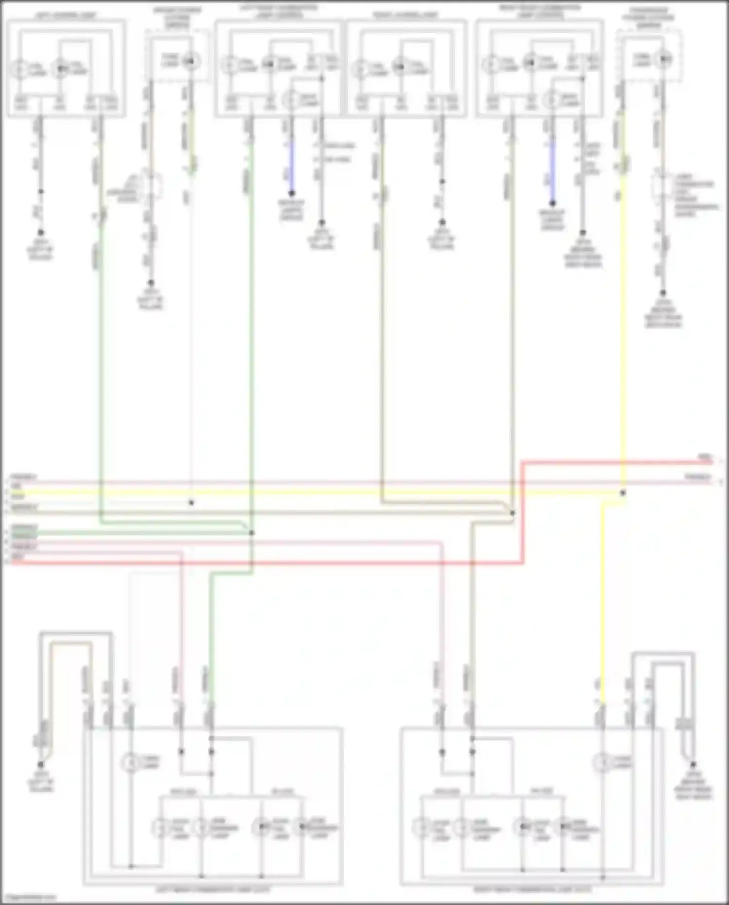 Wiring diagram driver's door for Kia K5 III (2019-2023) (7 of 13)