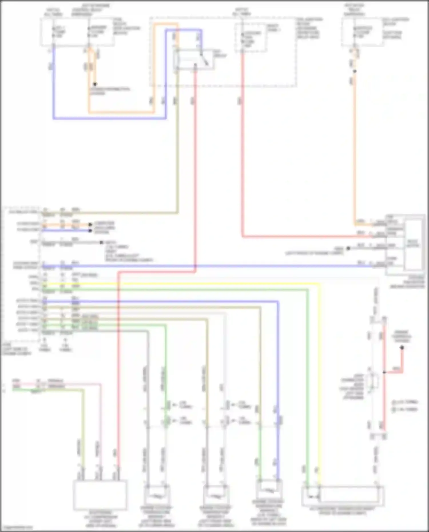 Wiring diagram engine coolant temperature sensor 2 for Kia K5 III (2019-2023) (1 of 4)