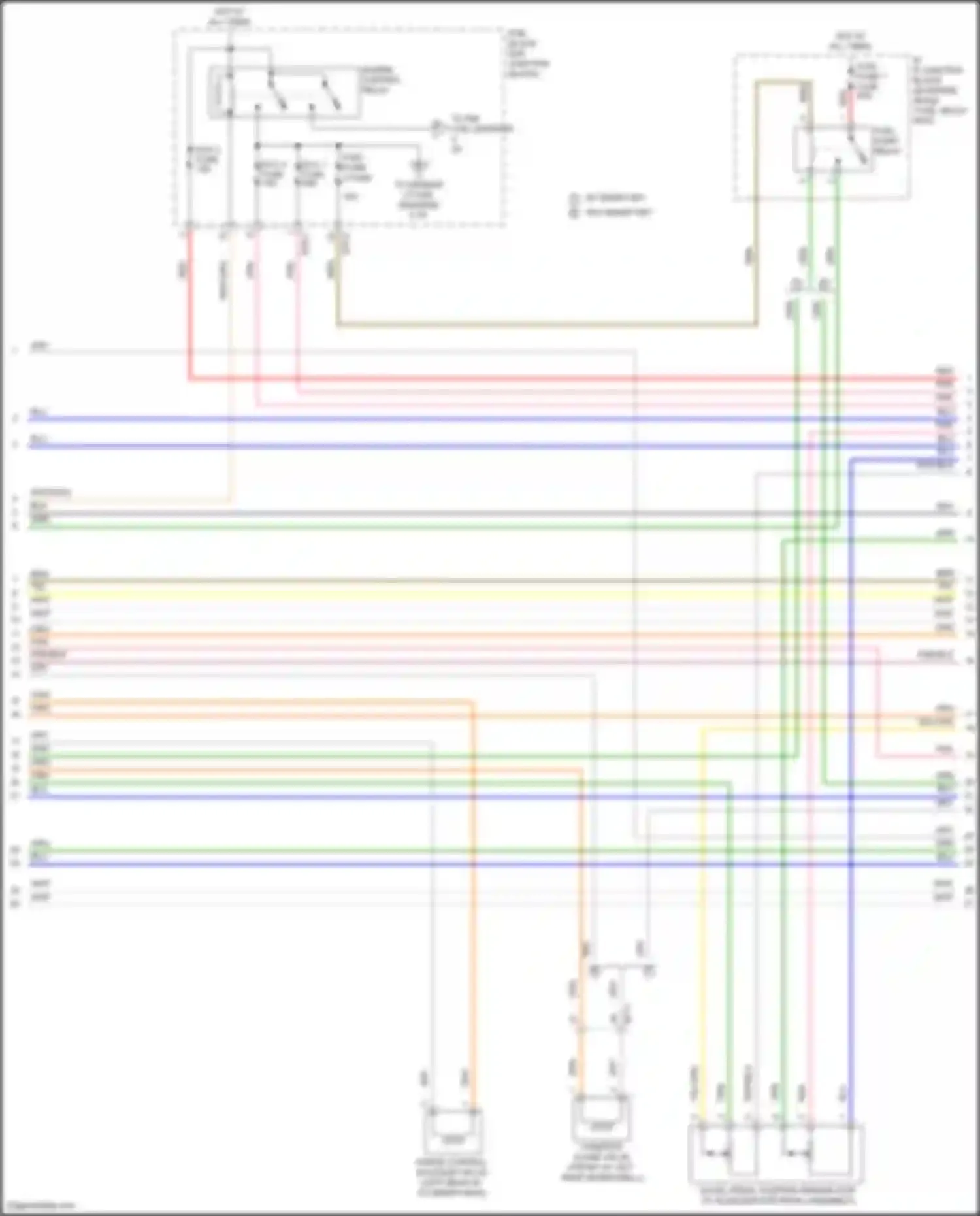 Wiring diagram fuel pump 2 fuse for Kia K5 III (2019-2023) (1 of 2)