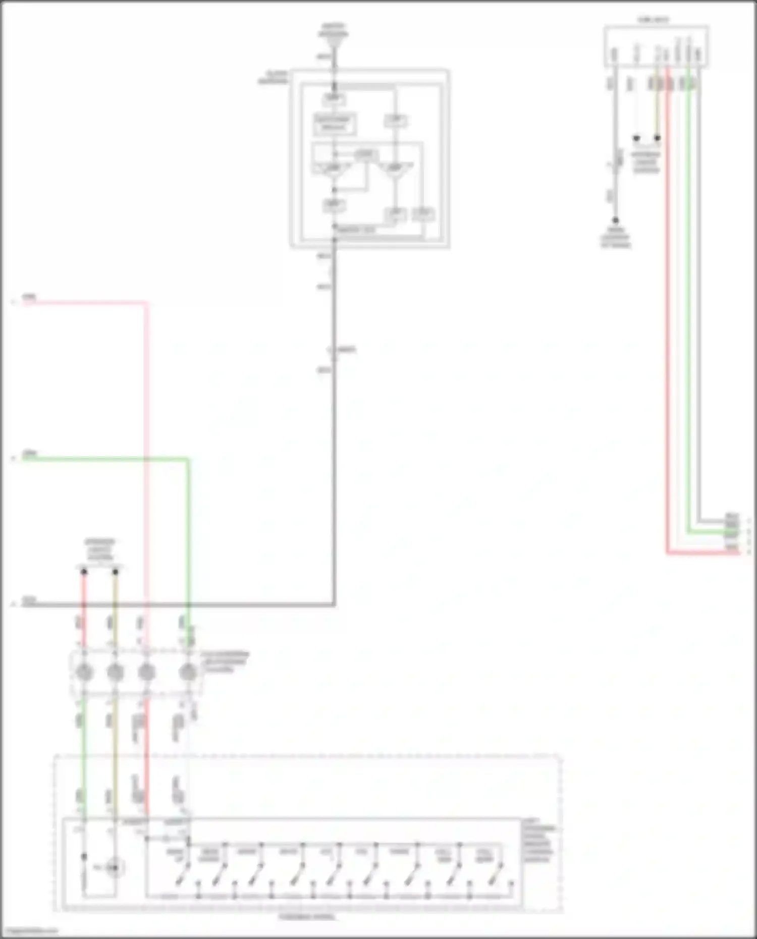 Wiring diagram glass antenna for Kia K5 III (2019-2023) (5 of 6)