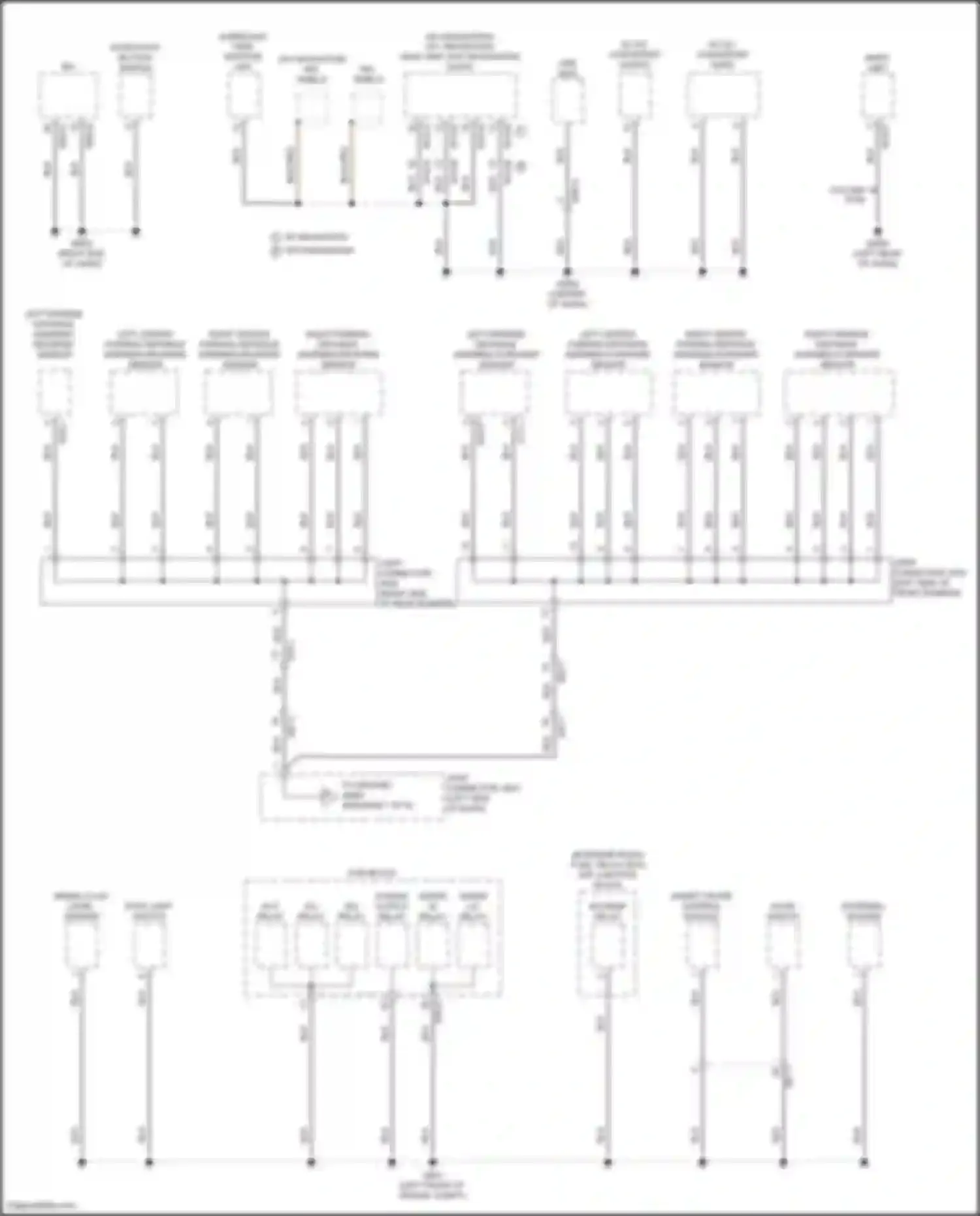 Wiring diagram left center parking distance warning forward sensor for Kia K5 III (2019-2023) (1 of 1)