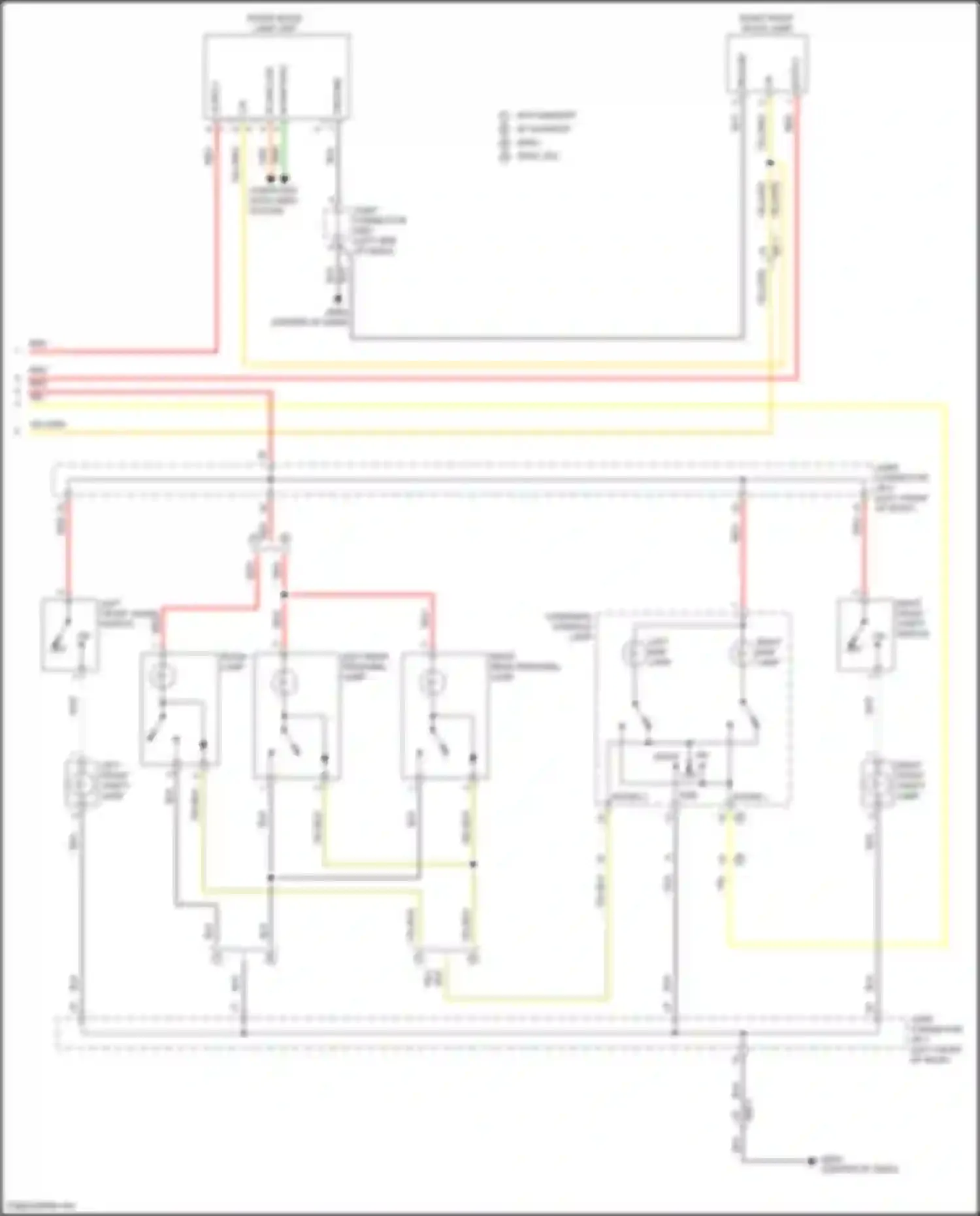 Wiring diagram left front vanity lamp for Kia K5 III (2019-2023) (1 of 2)