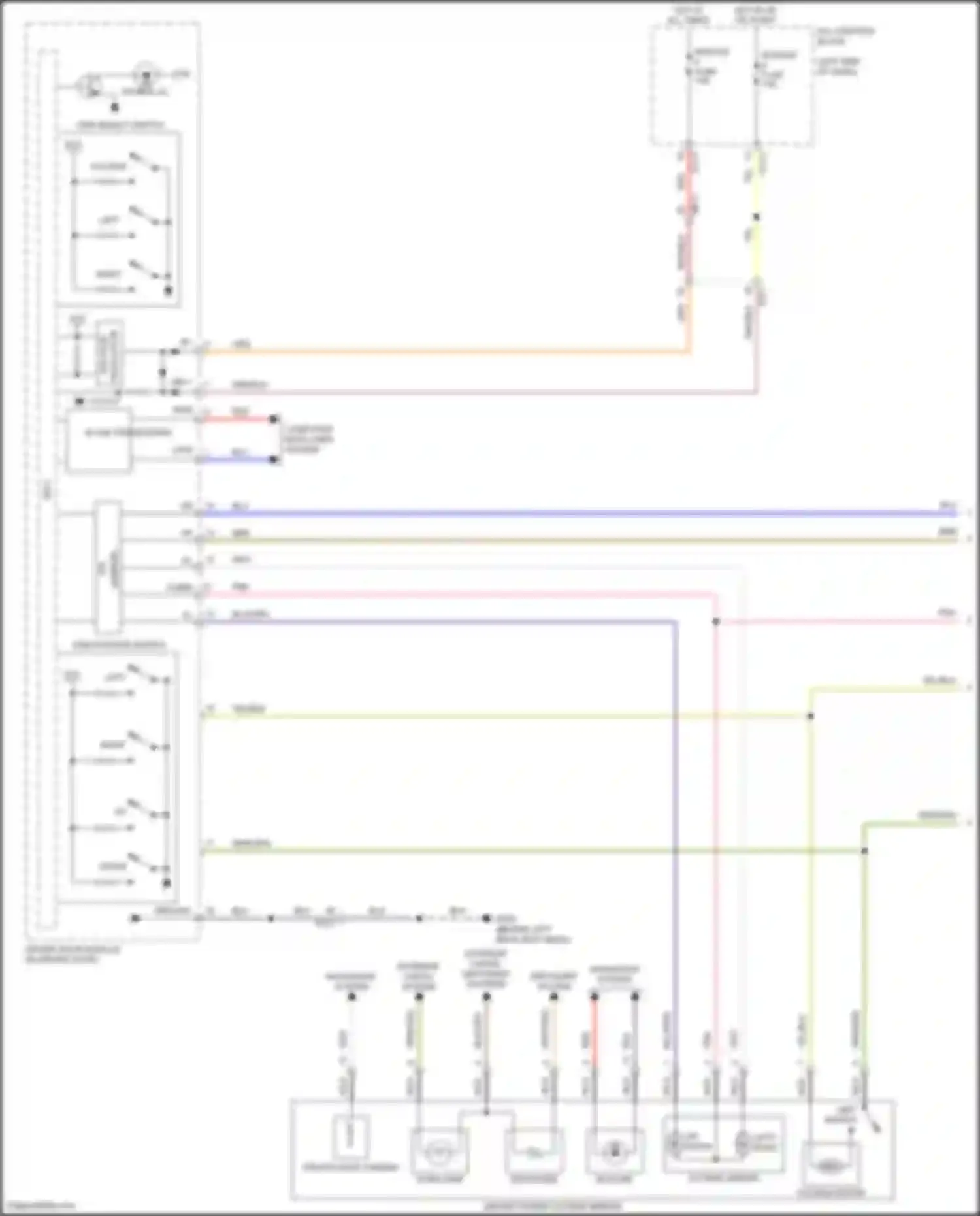 Wiring diagram osm position switch for Kia K5 III (2019-2023) (1 of 1)