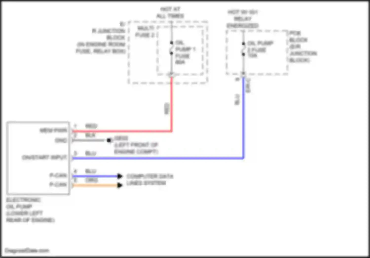 Wiring diagram p-can hi for Kia K5 III (2019-2023) (1 of 2)