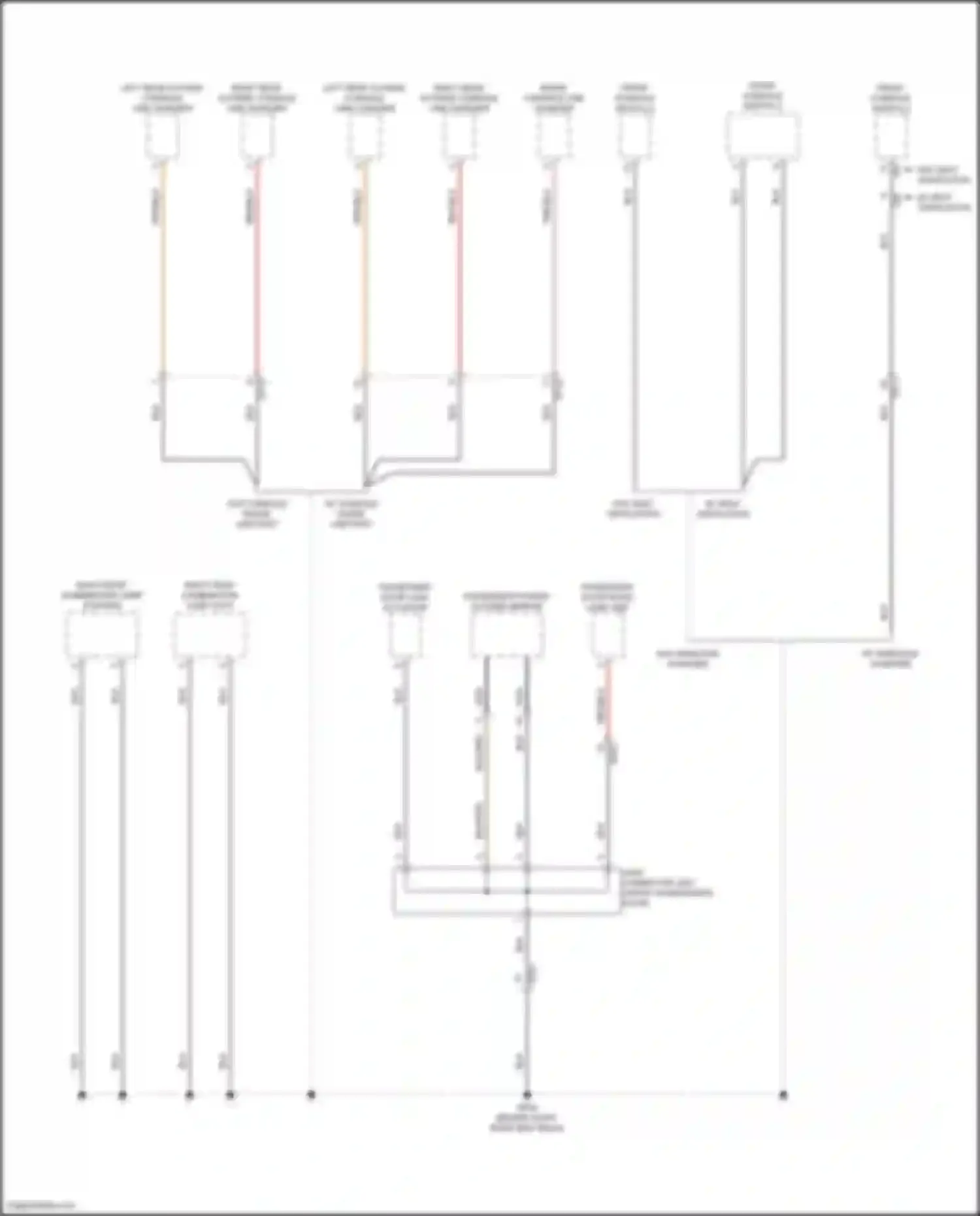 Wiring diagram passenger door mood lamp unit for Kia K5 III (2019-2023) (2 of 3)