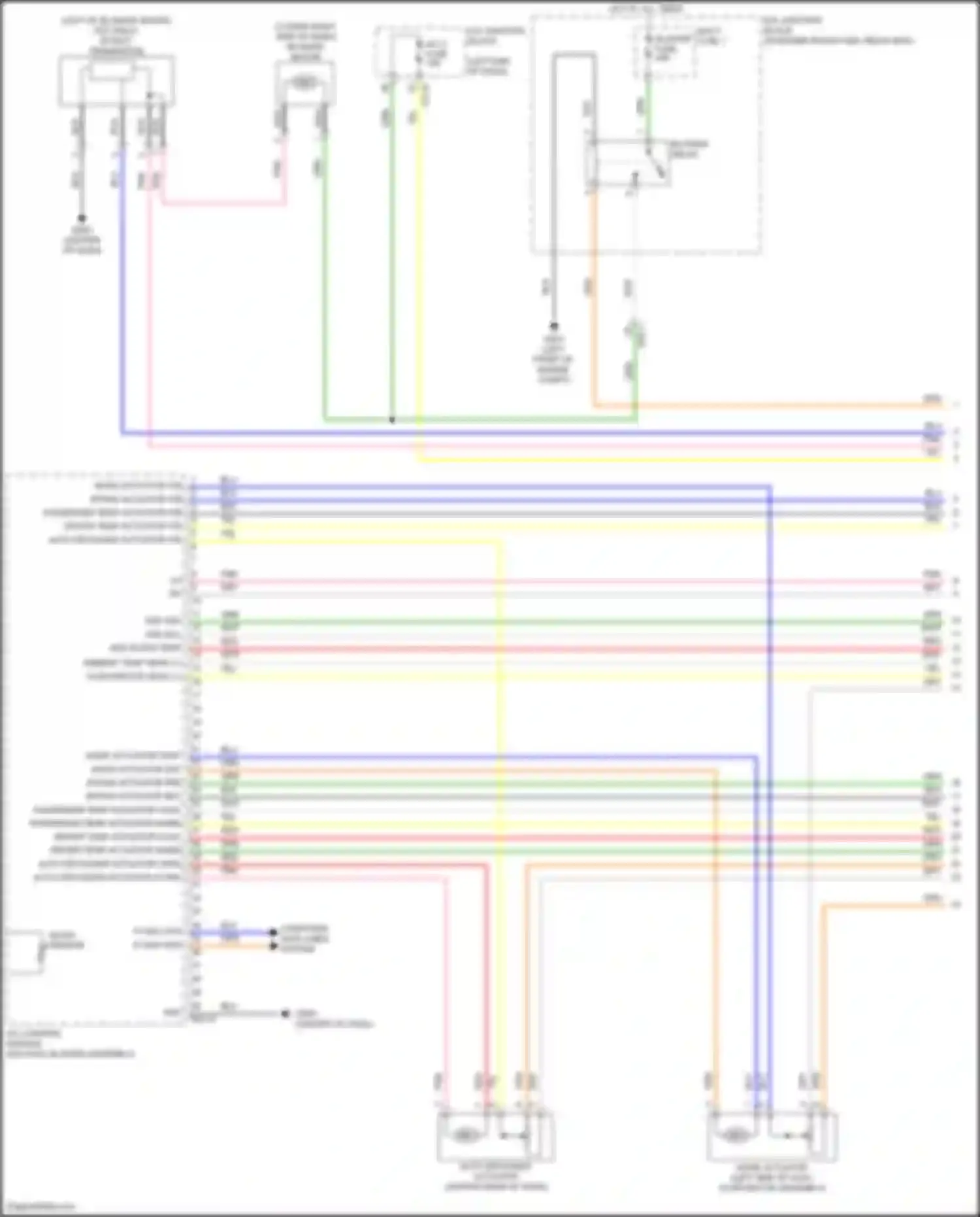 Wiring diagram passenger temp actuator warm for Kia K5 III (2019-2023) (1 of 1)