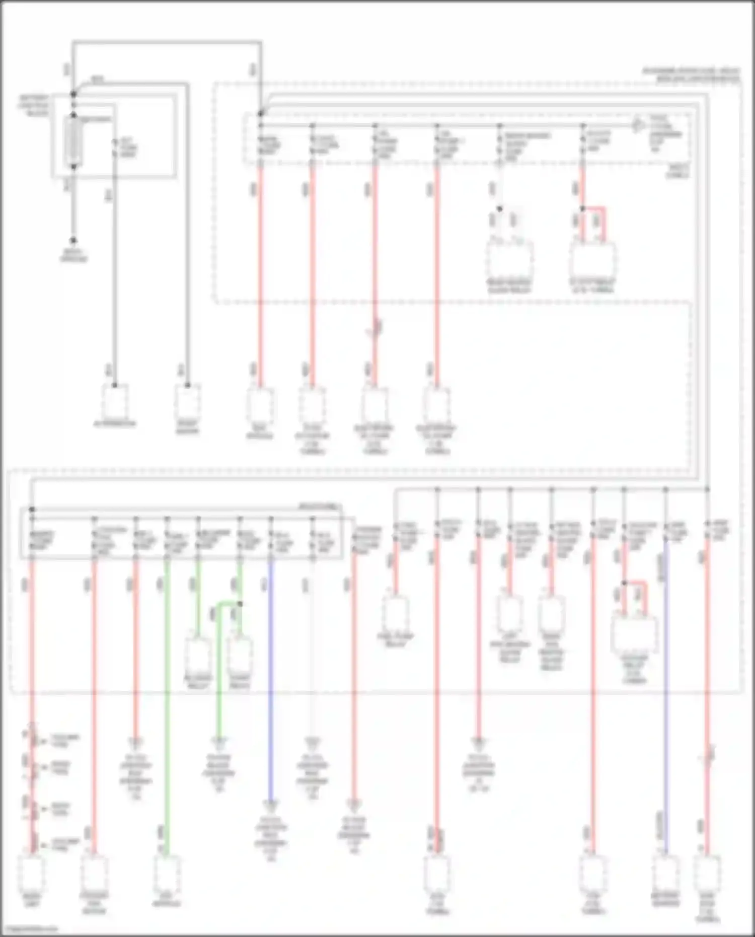 Wiring diagram power outlet 1 fuse for Kia K5 III (2019-2023) (1 of 1)