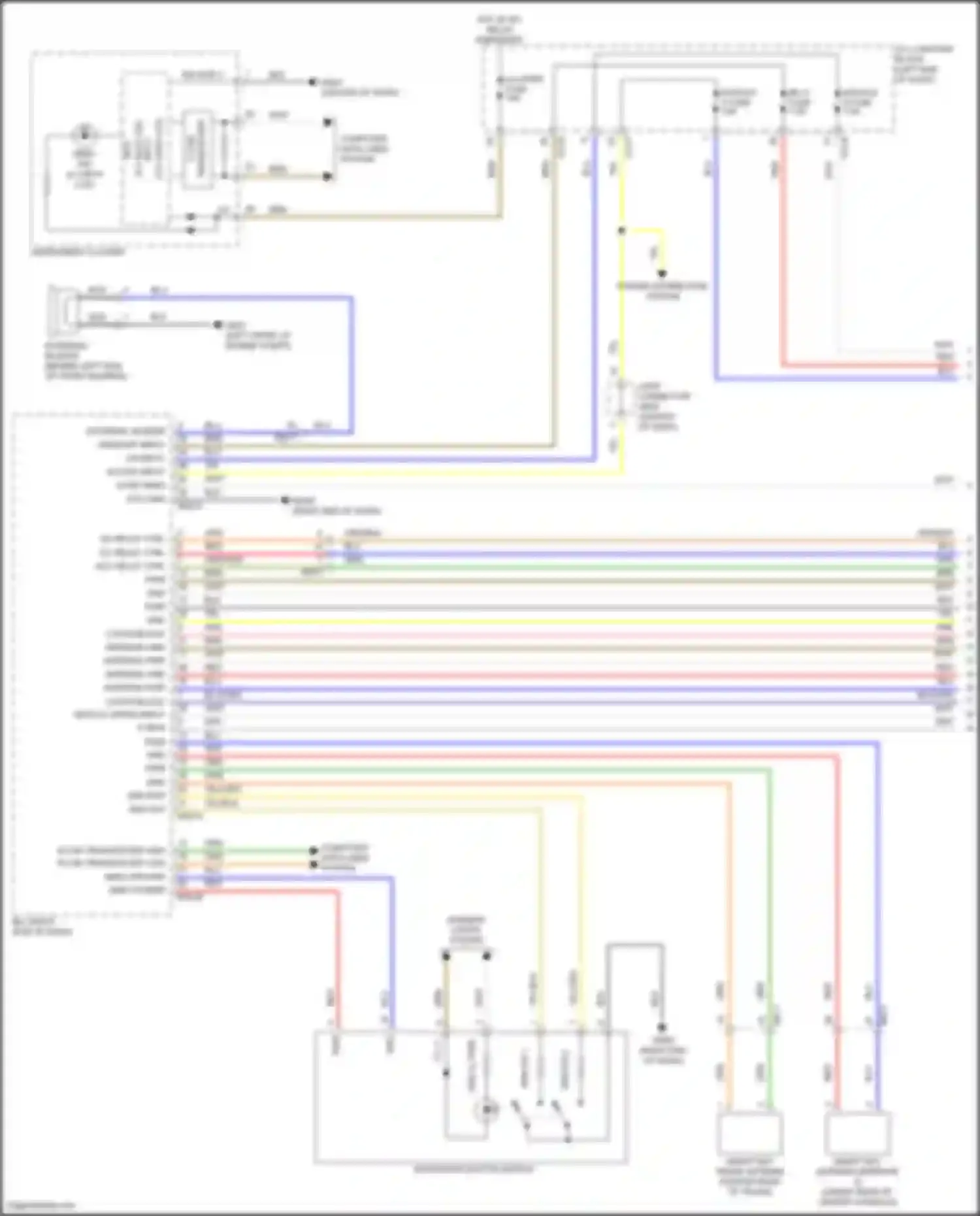 Wiring diagram start/stop button switch for Kia K5 III (2019-2023) (2 of 4)