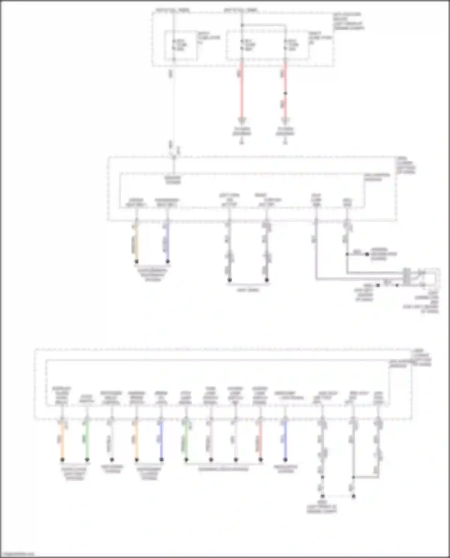 Wiring diagram brake oil level signal for Kia K7 II (2016-2021) (1 of 1)