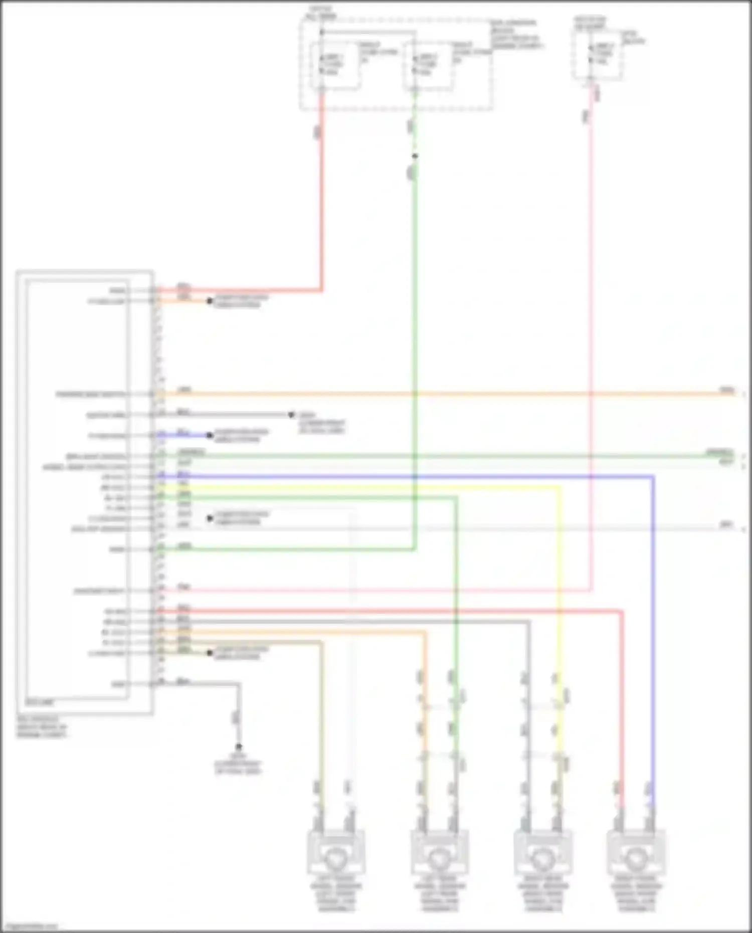Wiring diagram brk light switch for Kia K7 II (2016-2021) (1 of 1)