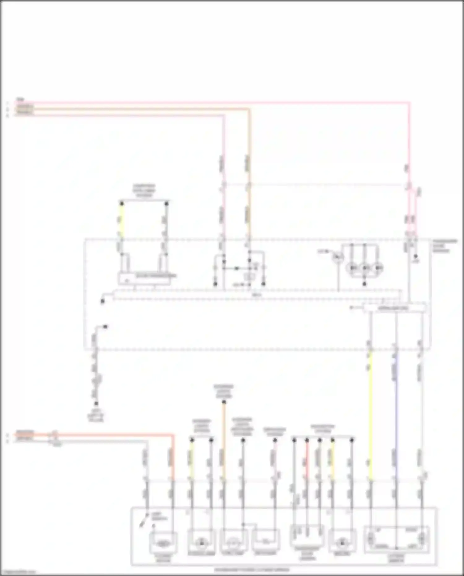 Wiring diagram bsd ind for Kia K7 II (2016-2021) (5 of 5)