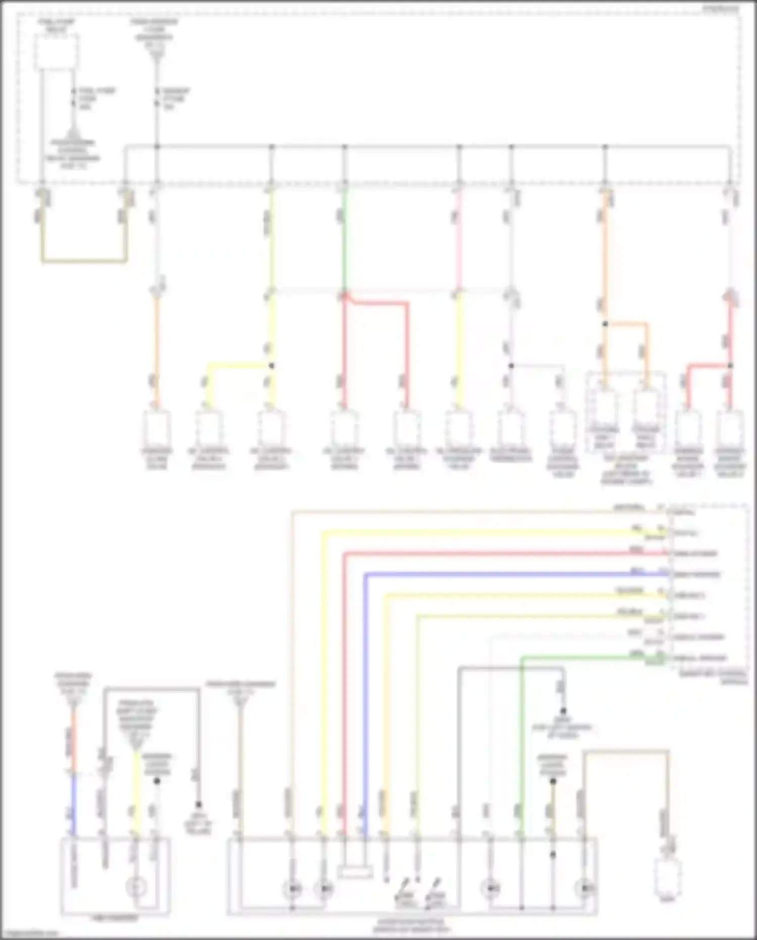 Wiring diagram cooling fan 2 relay for Kia K7 II (2016-2021) (4 of 4)