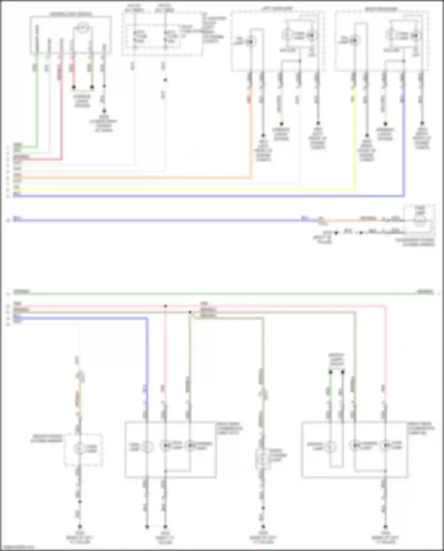 Wiring diagram driver power outside mirror for Kia K7 II (2016-2021) (4 of 9)