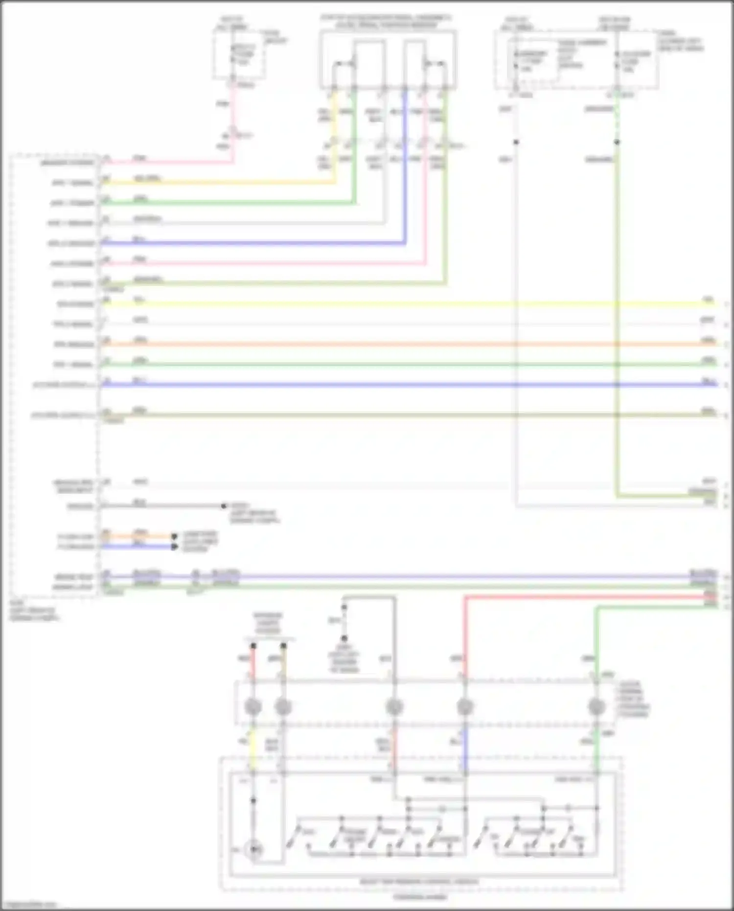 Wiring diagram ecu 2 fuse for Kia K7 II (2016-2021) (3 of 5)