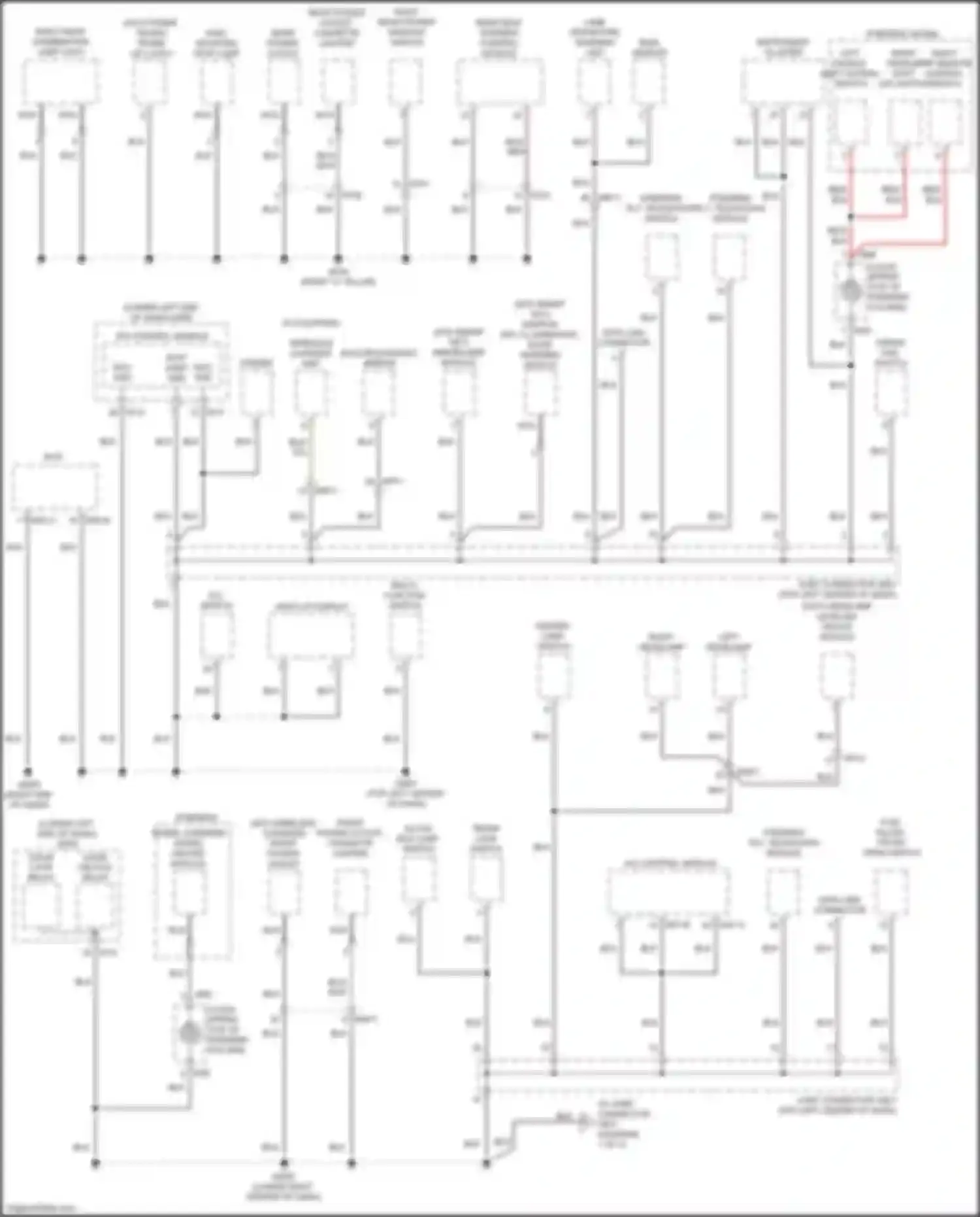 Wiring diagram head-up display for Kia K7 II (2016-2021) (2 of 5)