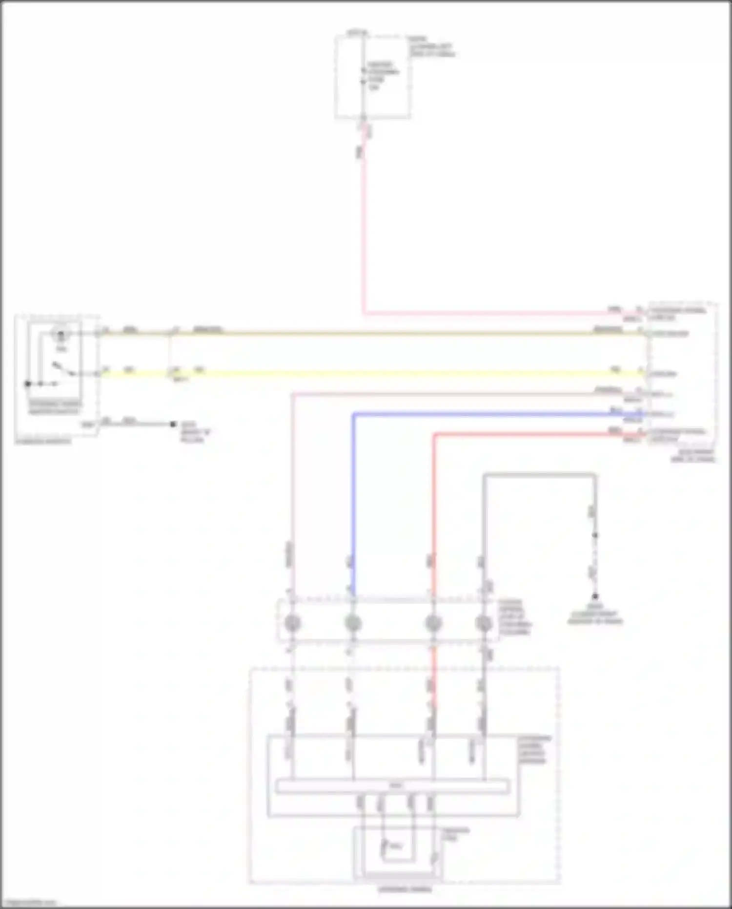 Wiring diagram heated steering fuse for Kia K7 II (2016-2021) (1 of 2)