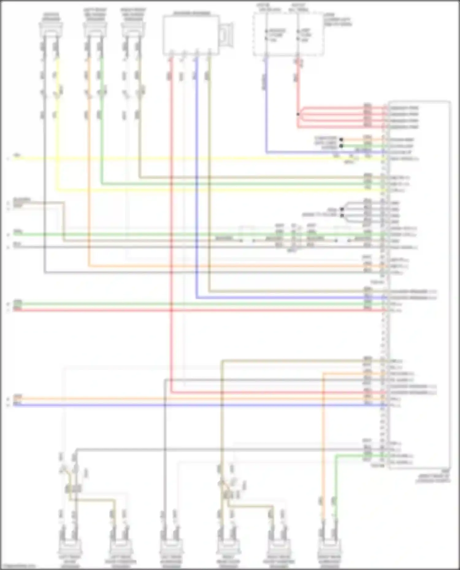 Wiring diagram hot in on or acc for Kia K7 II (2016-2021) (2 of 6)