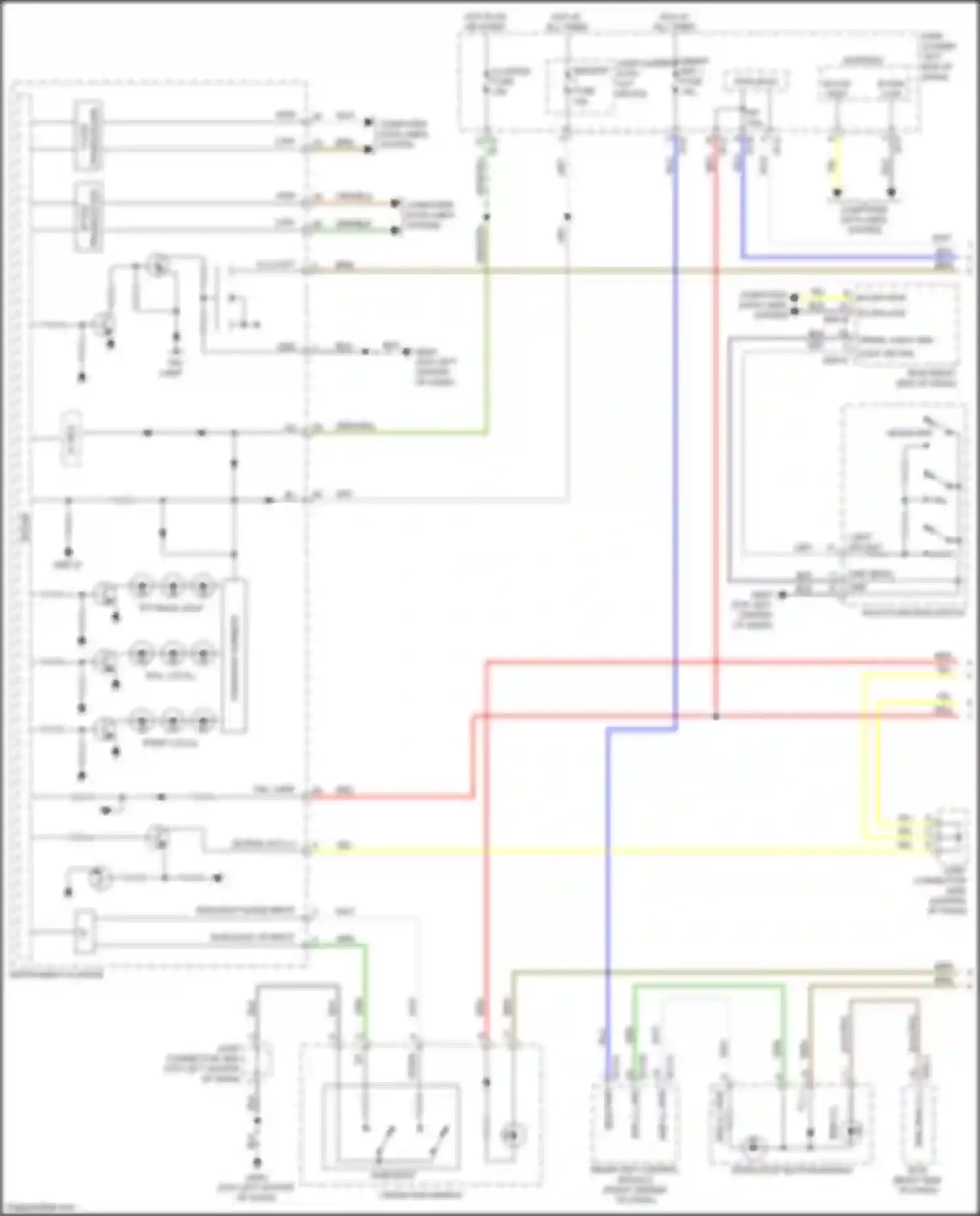 Wiring diagram light sw sig for Kia K7 II (2016-2021) (3 of 3)