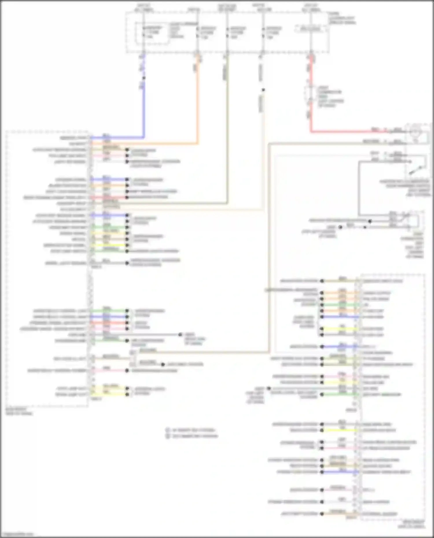 Wiring diagram light sw signal for Kia K7 II (2016-2021) (1 of 1)