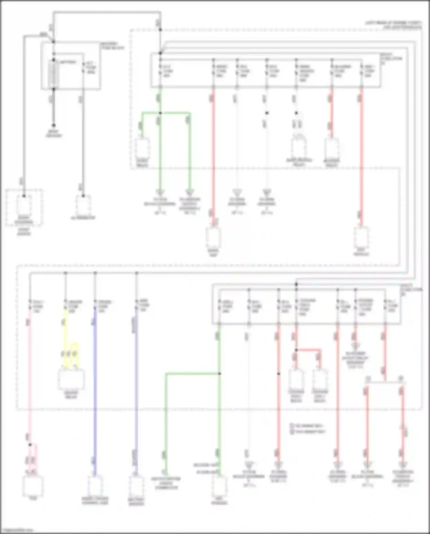 Wiring diagram multi-purpose check connector for Kia K7 II (2016-2021) (3 of 3)