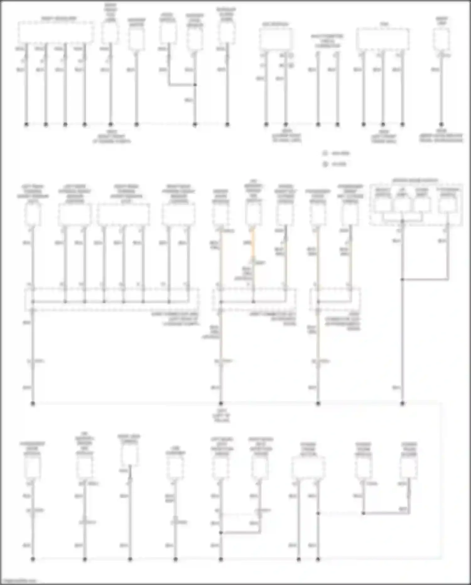 Wiring diagram passenger smart key outside handle for Kia K7 II (2016-2021) (3 of 4)