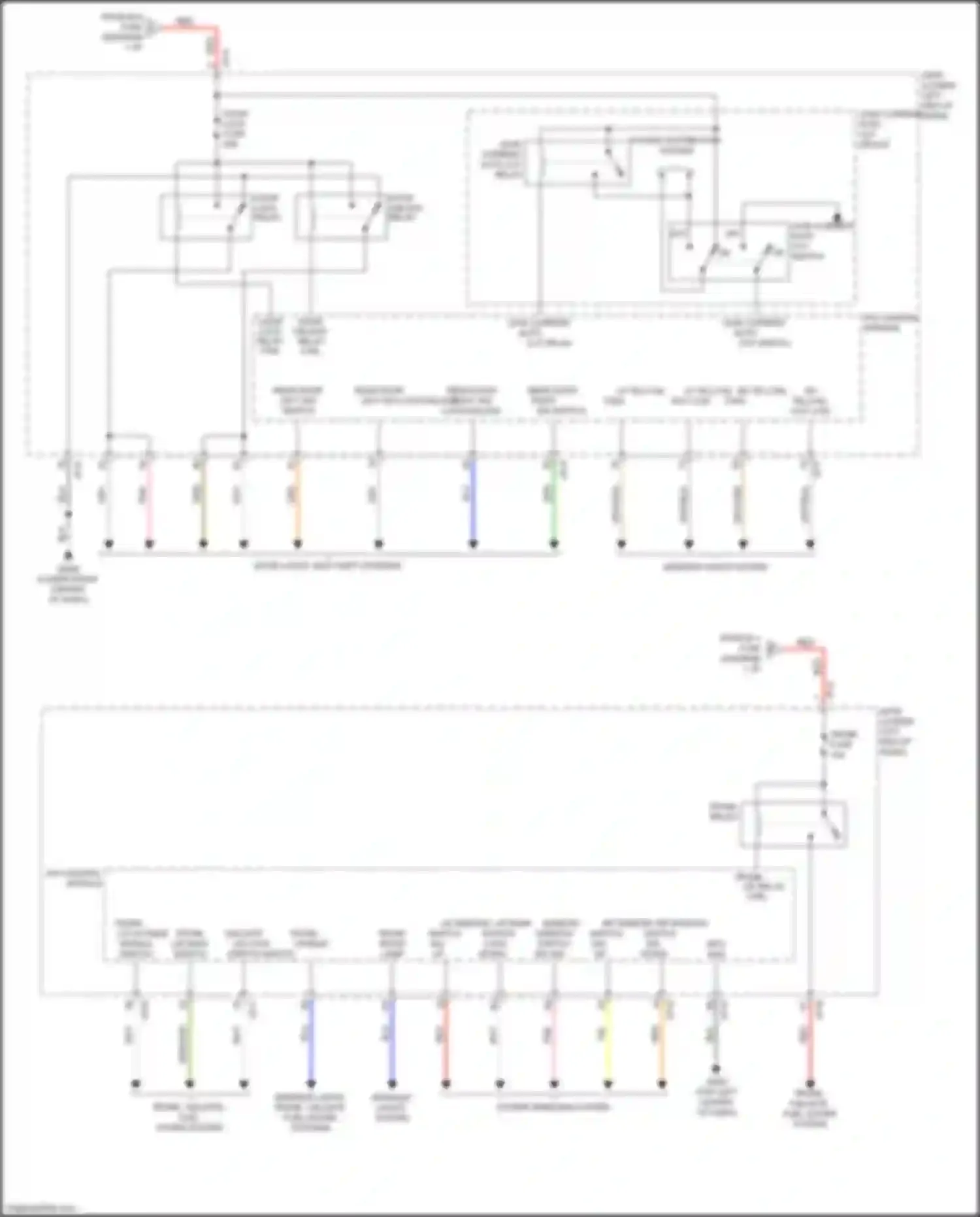 Wiring diagram rr window switch sig up for Kia K7 II (2016-2021) (1 of 1)