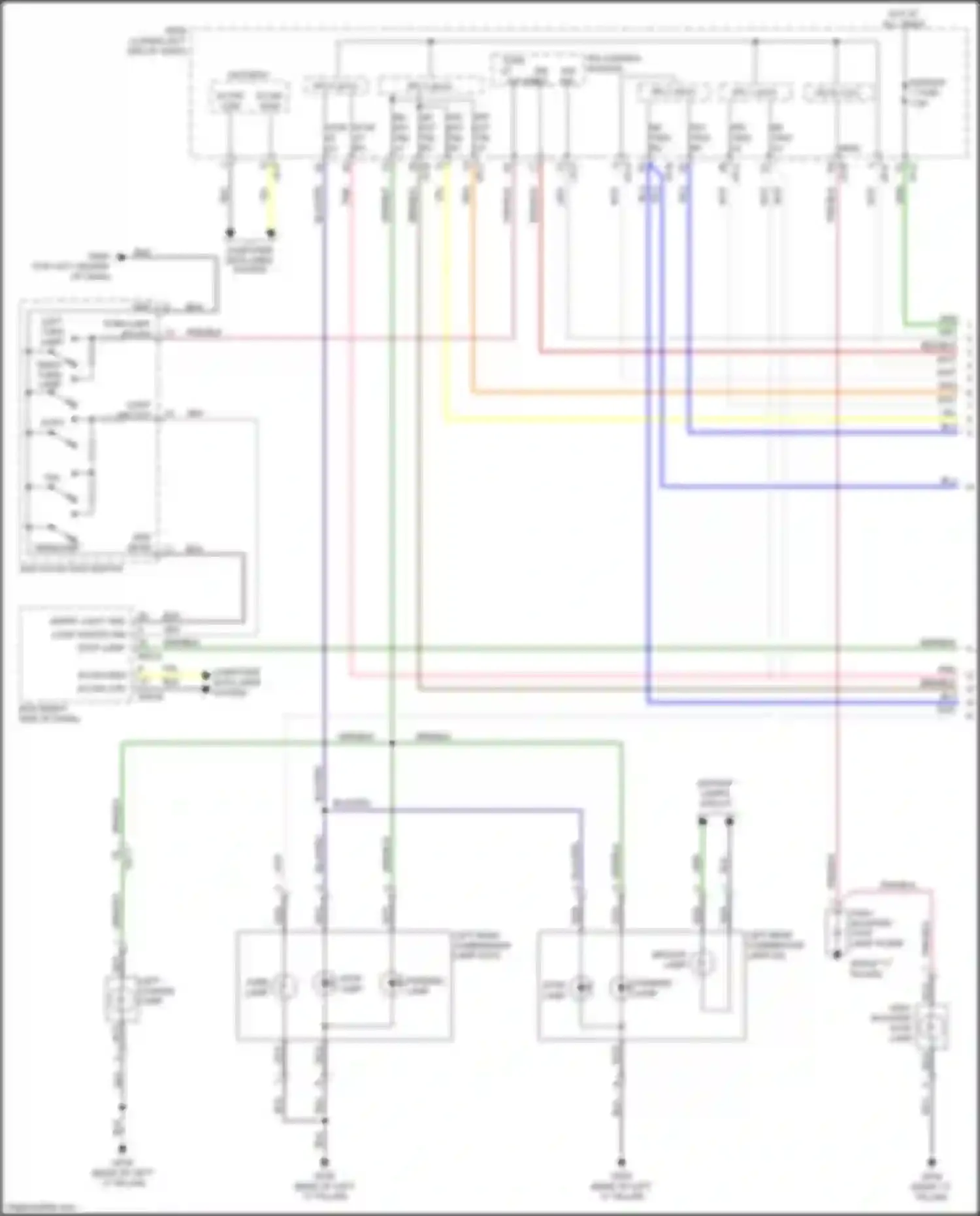 Wiring diagram stop lamp for Kia K7 II (2016-2021) (1 of 3)
