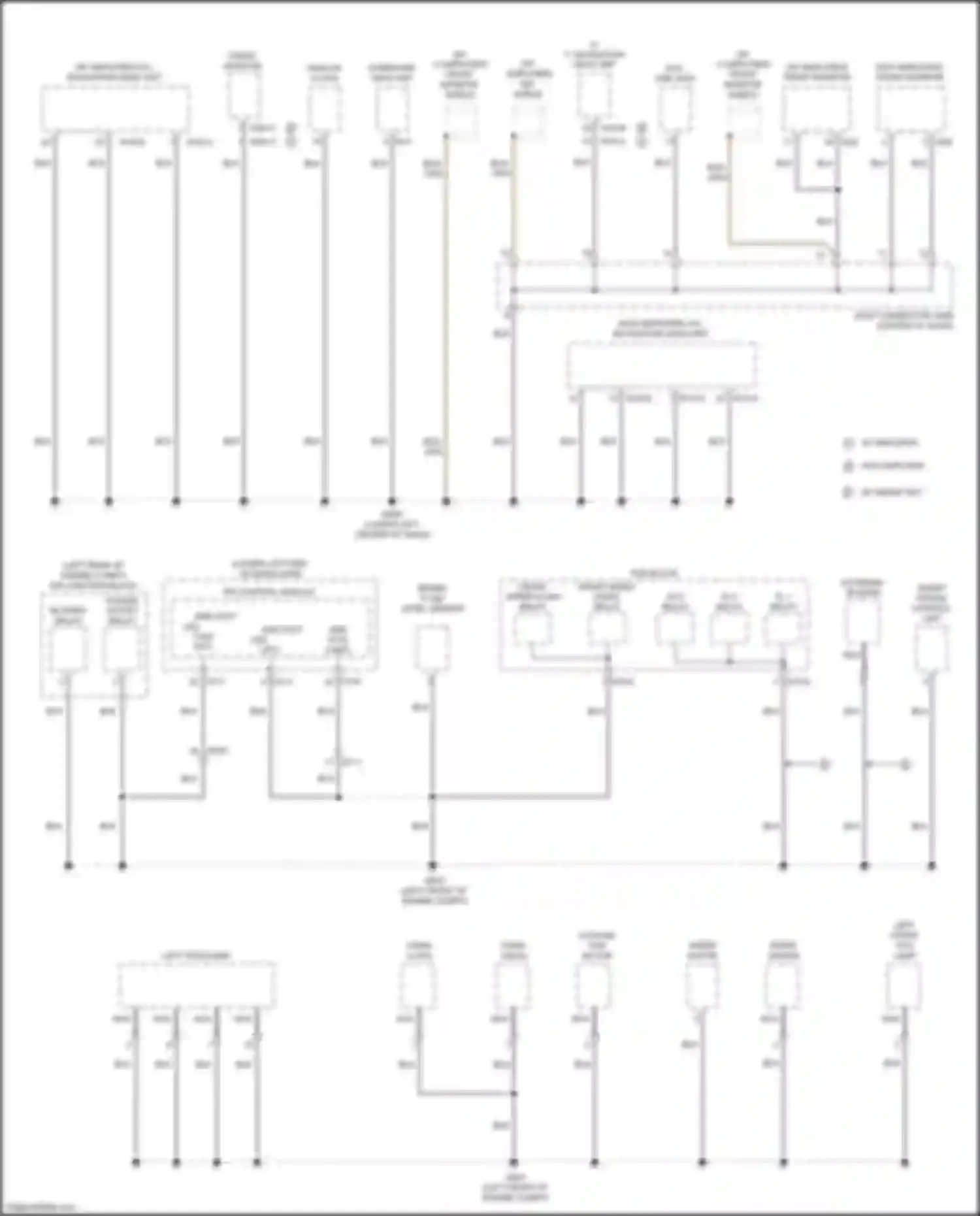 Wiring diagram w/o amplifier for Kia K7 II (2016-2021) (5 of 6)